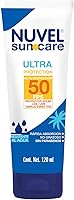 Nuvel SunCare Protector Solar para Cara y Cuerpo, 50 FPS con Amplio Espectro, Resistente al Agua, 120 ml