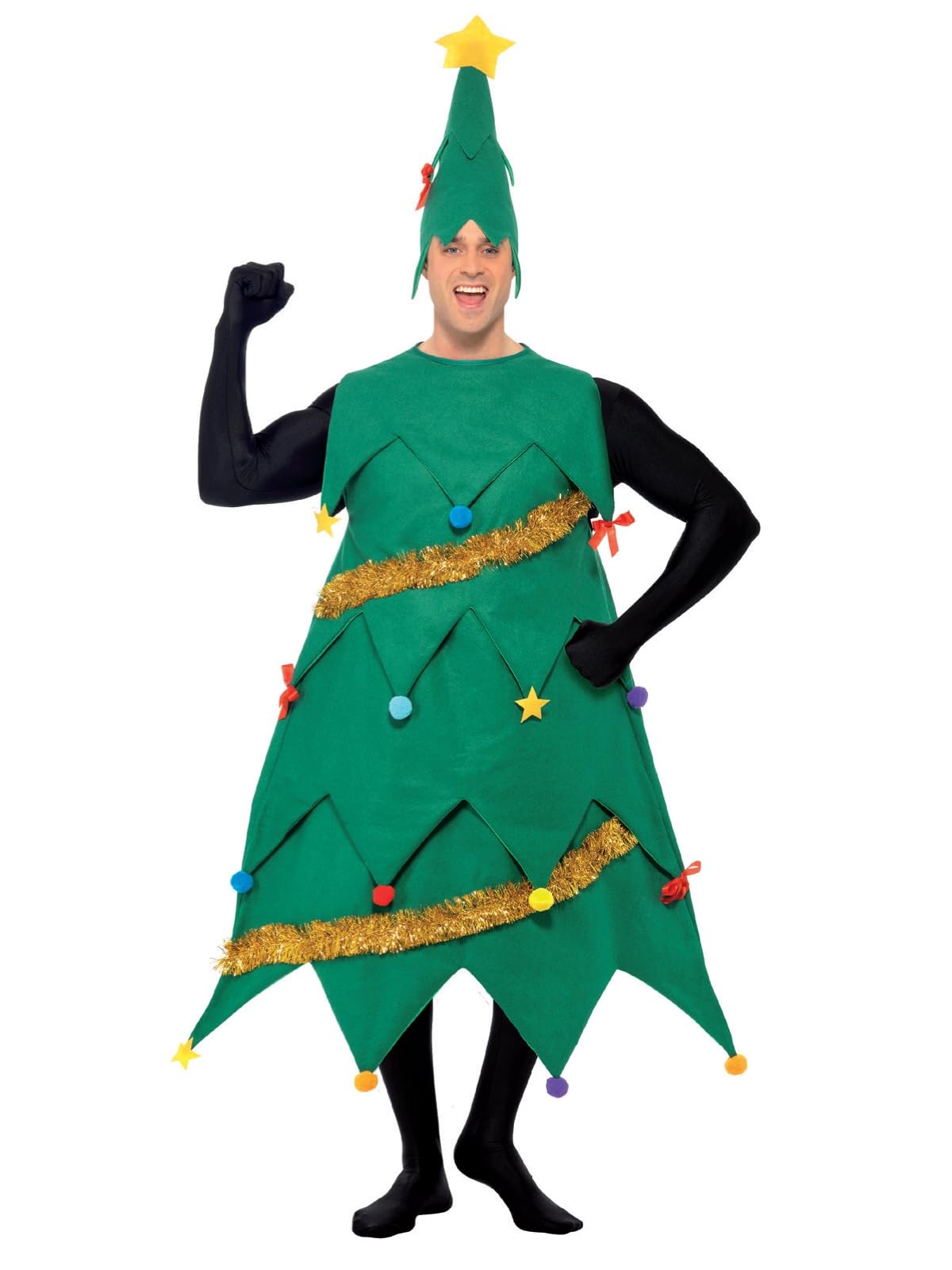 Smiffys Men's Green Deluxe Christmas Tree Costume