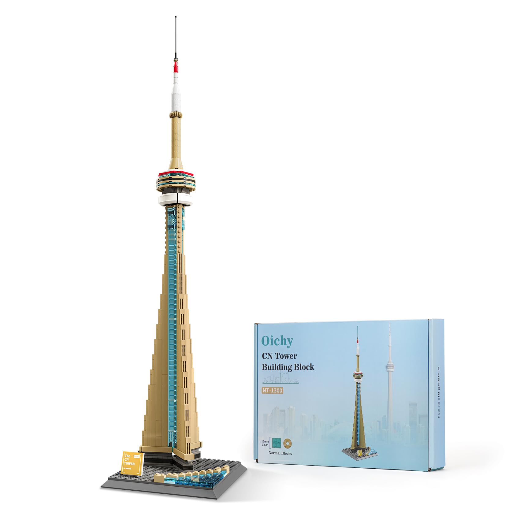 CN Tower Building Toys Famous Landmark Architecture Building Kits