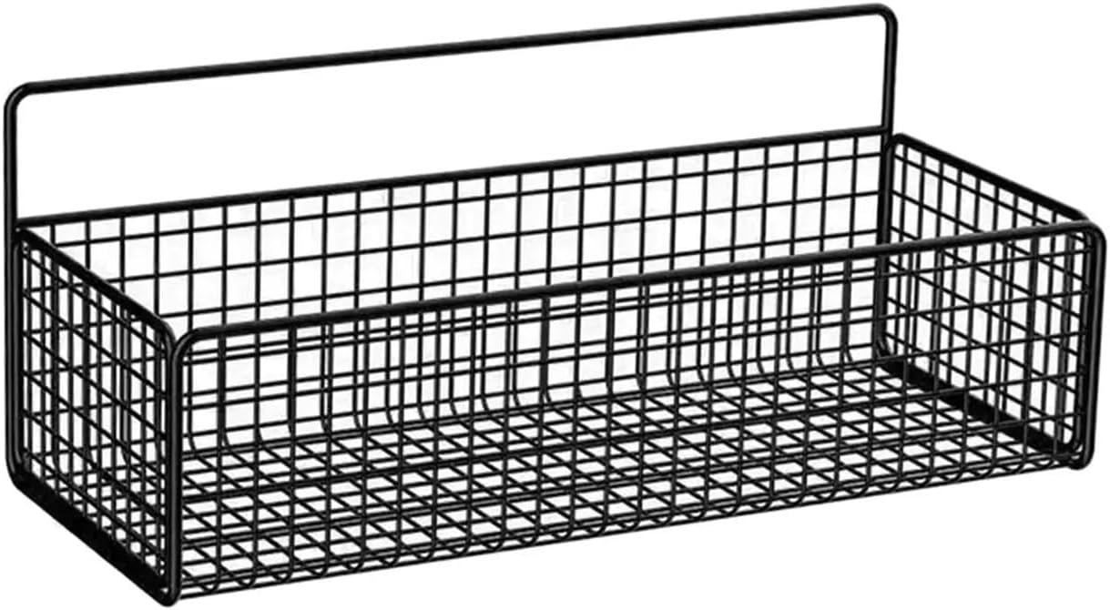 Hanging Kitchen Basket Organizer Wall Decor Bathroom Wall Organizer Cabinet Living Room Garage Dorm(D)