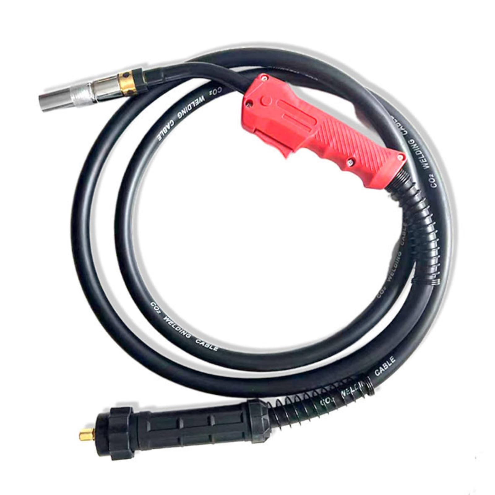 B Baosity Antorcha de Soldadura MIG Soplete de Gas Pistola de CO2 Conector Cilíndrico Flujo Estable y Sujeción Firme al Equipo, 3 Metros, Económico, Pistola Europea 500A
