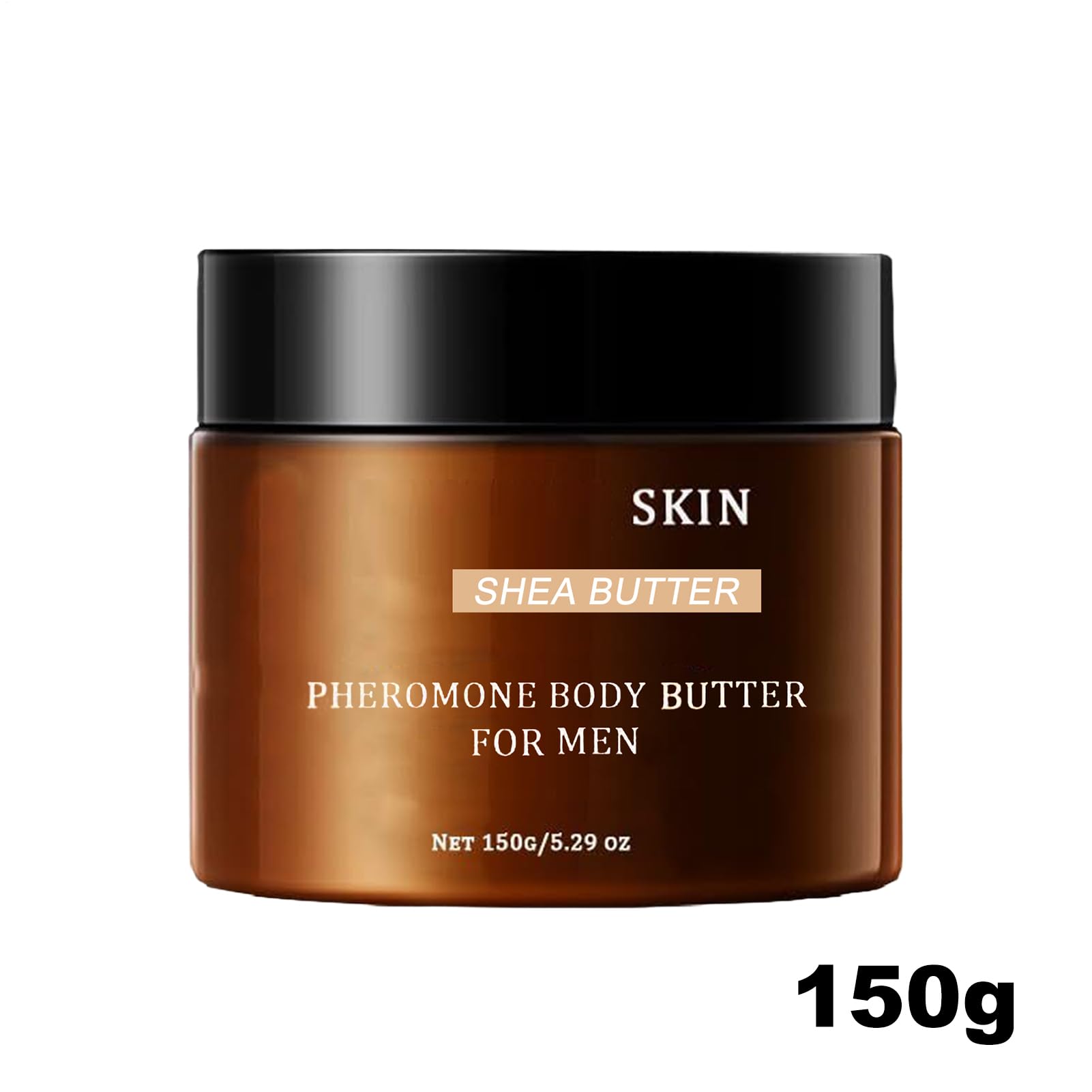 Burro Corpo Ai Feromoni per Uomo 150 G | Crema Idratante per Il Corpo Da Uomo | Profumo Legnoso E Nutriente | Crema Idratante Profumata per Professionisti Attivi, Viaggiatori, Papà, Mariti