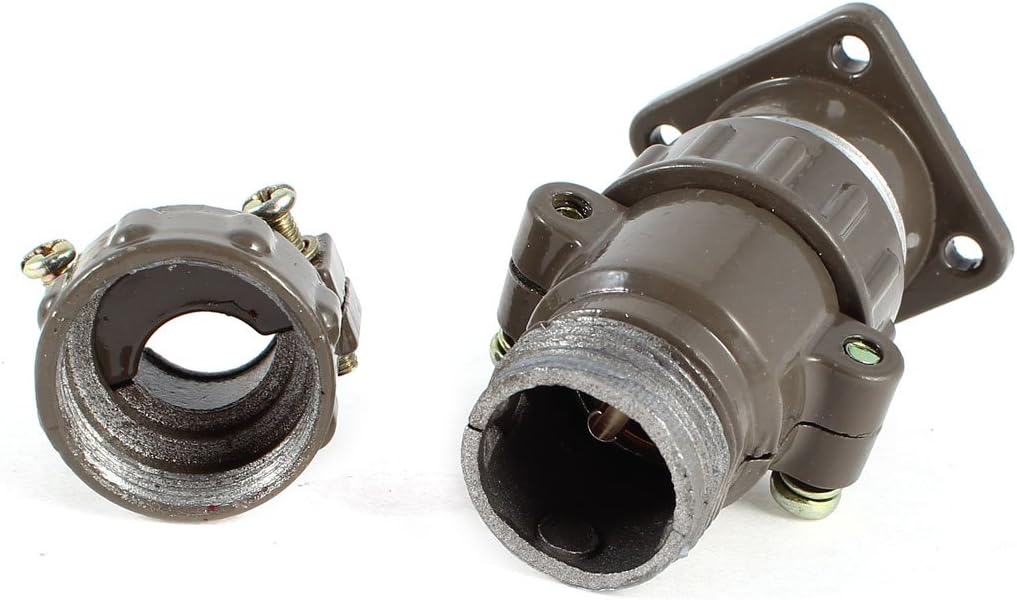 Aexit P20-2 2Pin Aviation Connector, disassembled view showing internal components.