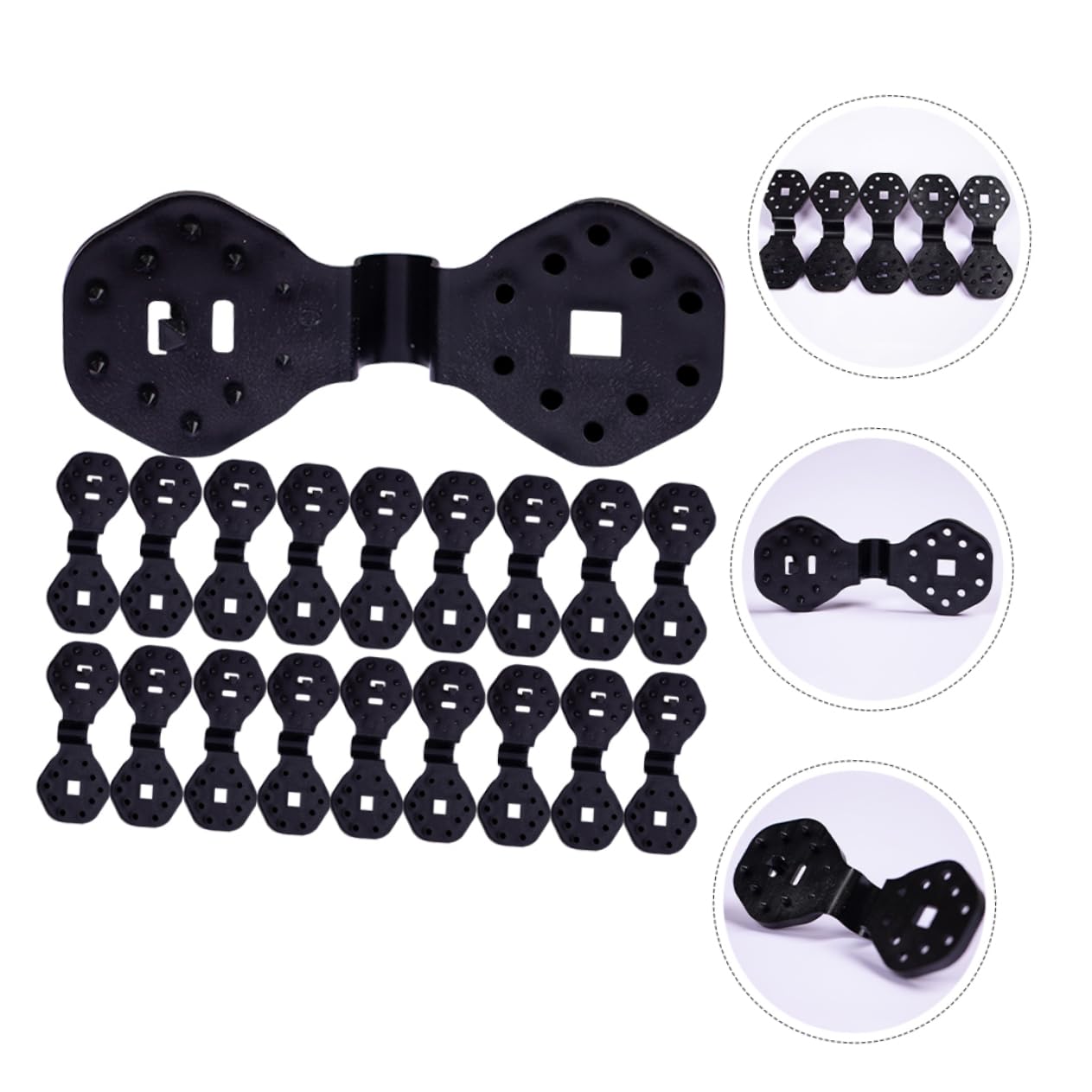 Levemolo 100pcs Heavy Duty Shade Net Clips Round Shape Plastic Clips for Shade Cloth Tarp Clamps Sunshade Clips Garden Netting Fixing Clips