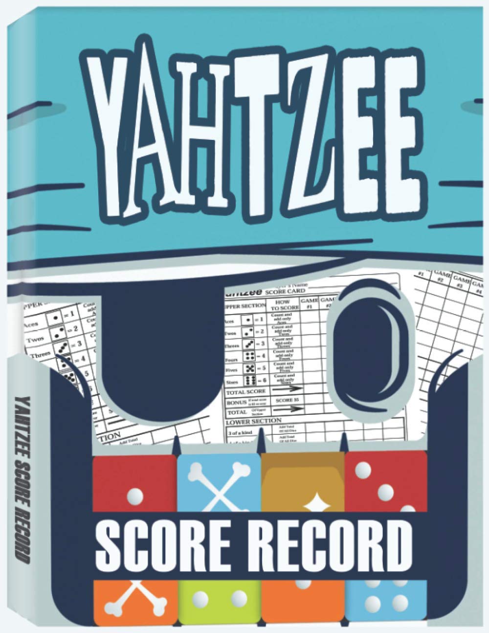 Yahtzee Score Record: 100 Yahtzee Score Sheet, Game Record Score Keeper Book, Score Card