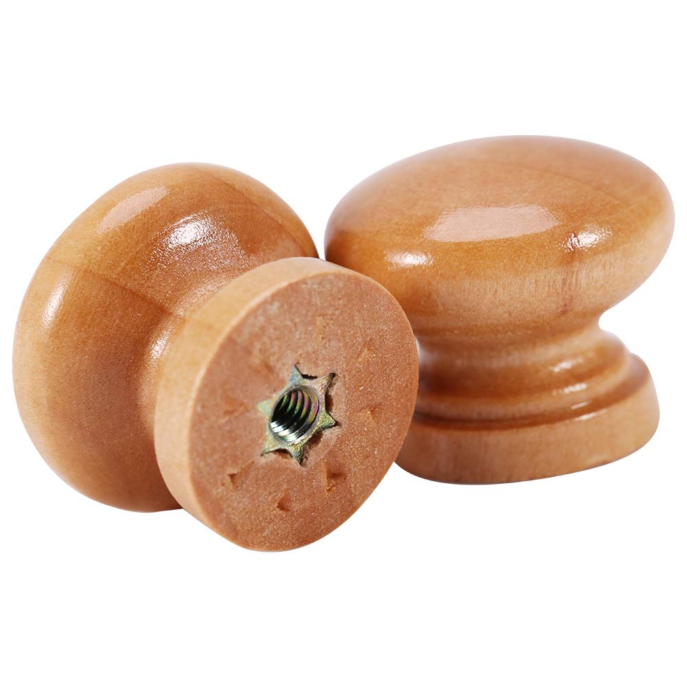 Pack of 10 Wooden Drawer Knobs