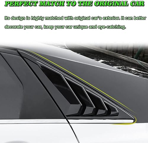 Miniatura 4 de BOYOUS 2 rejillas de ventilación de aire de ABS estilo carreras, accesorios de decoración exterior compatibles con Hyundai Elantra 2021 2022 2023