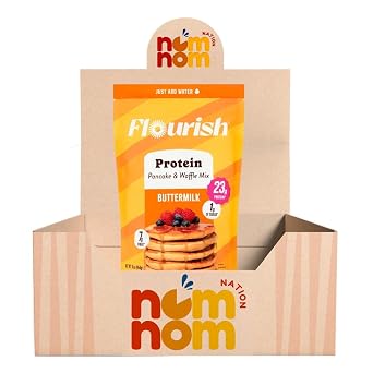 Flourish Protein Pancake & Waffle Mix 16 oz Pack of 1 Pancake and Waffle Mix for Protein Pancakes and Waffles Twisted Dough with a Random Item 2 Items