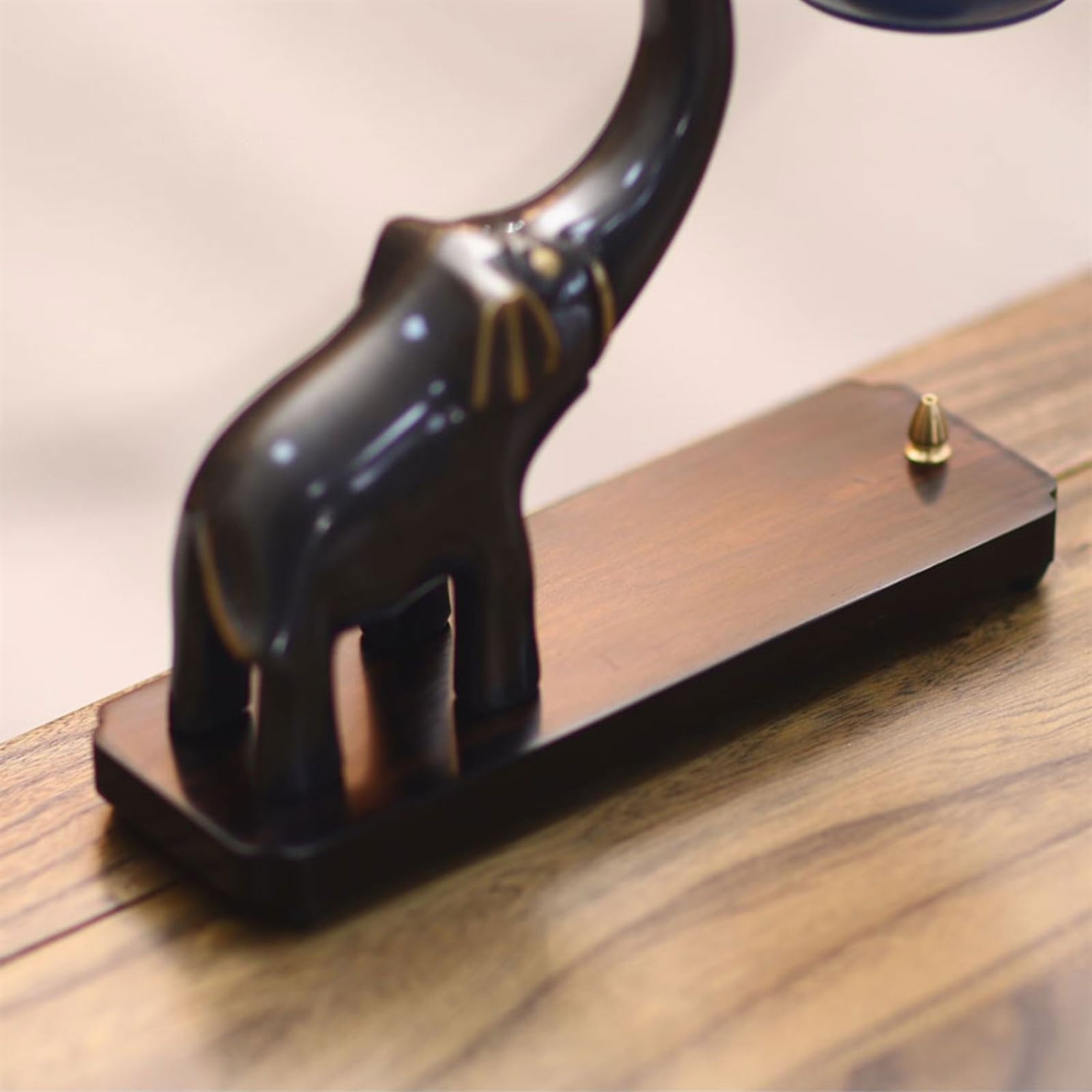 Recogedor de Cenizas Quemador de Incienso Colgante Cobre, Quemador reflujo, Soporte en Forma Elefante, colección Regalos Decorativo