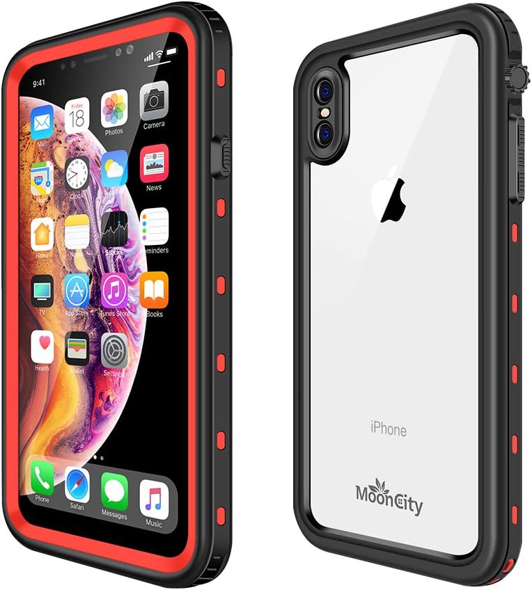 Waterproof Case for iPhone Xs Max, IP68 Waterproof Snowproof Shockproof and Dustproof Cover Case, Underwater Full Sealed Cover Case for iPhone Xs Max, 6.5 inch