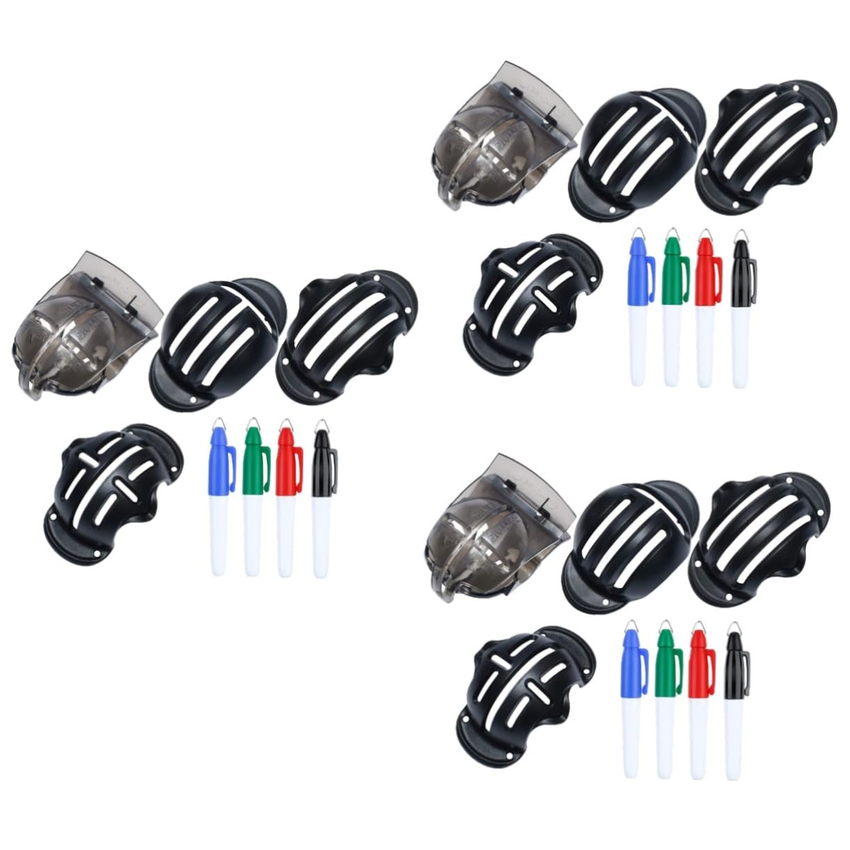 ifundom Zeilenzeichnung Set Werkzeug zum Zeichnen von Golflinien Markierungsgolf Golfmarker Linienmarkierung Golf-Tool Markierungsausrichtungswerkzeug Stift malen Zufällige Farbe