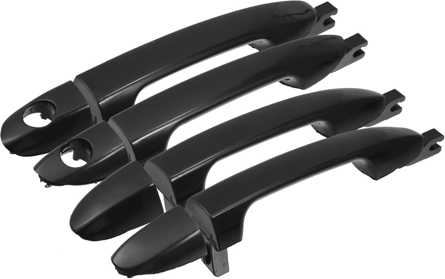 ACROPIX Front Rear Left Right Side Car Exterior Door Handle Fit for Kia Spectra - Pack of 4 Black