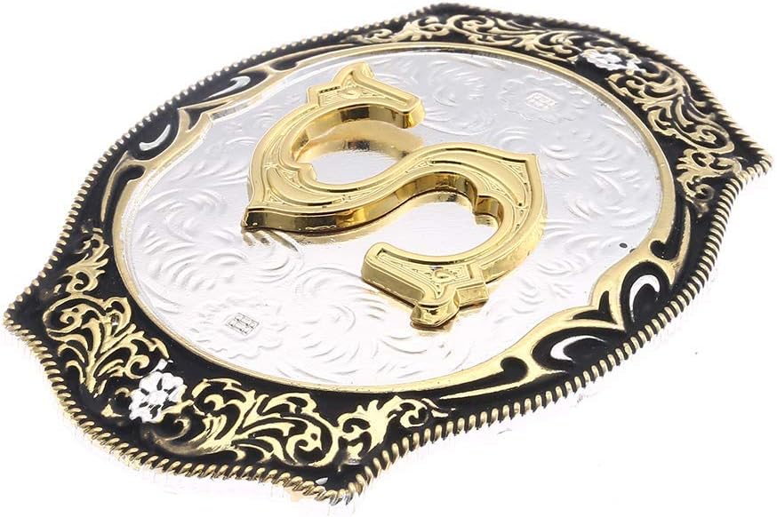 QQA Western Cowboy Belt Buckle ABCDJ to Z Initial Letter Belt Buckles for Men Women - Image 3