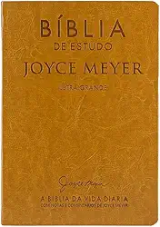 Bíblia de Estudo Joyce Meyer - NVI - Letra Grande - Capa Luxo Mostarda