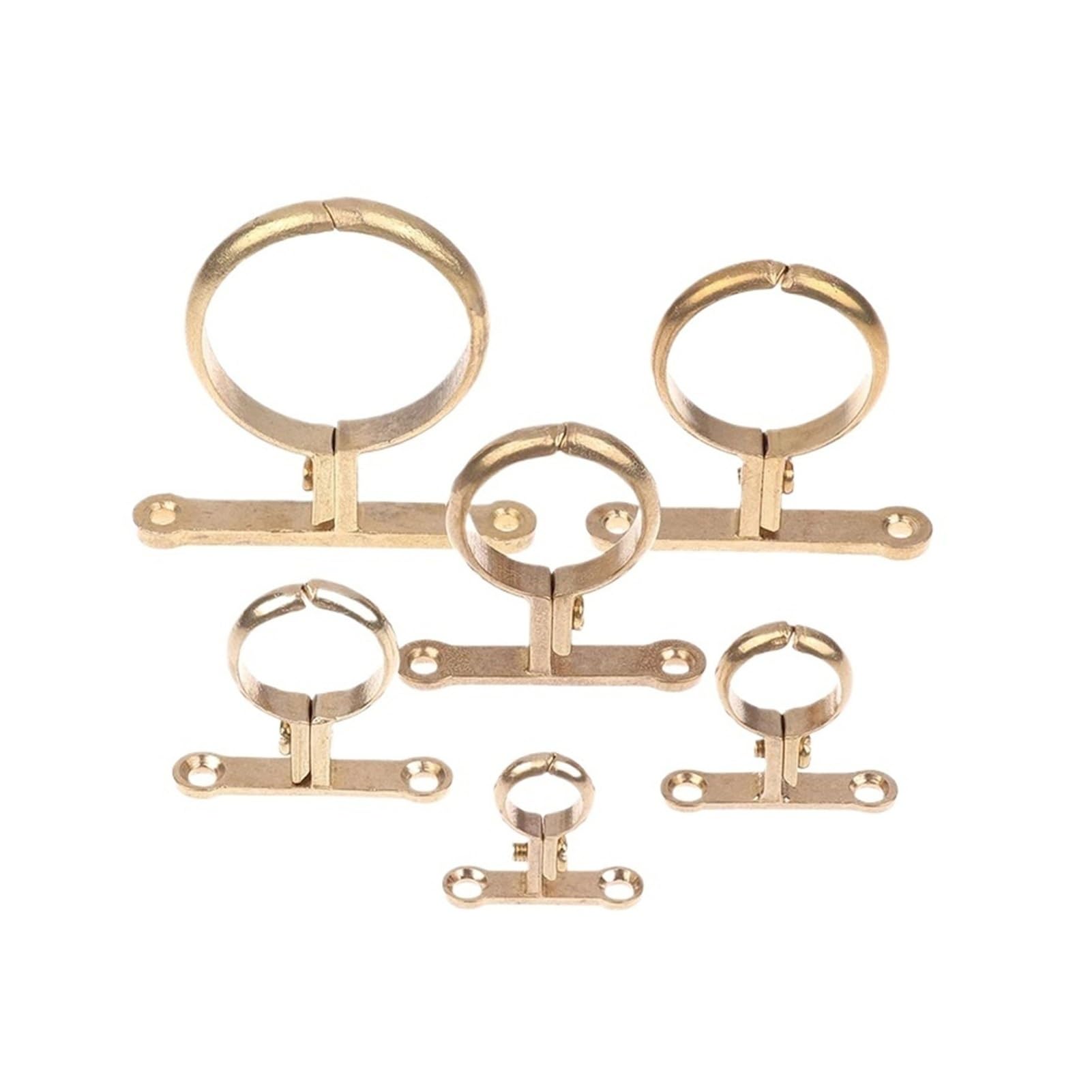 Collier Tuyau Laiton Support Mural, Base Plomberie