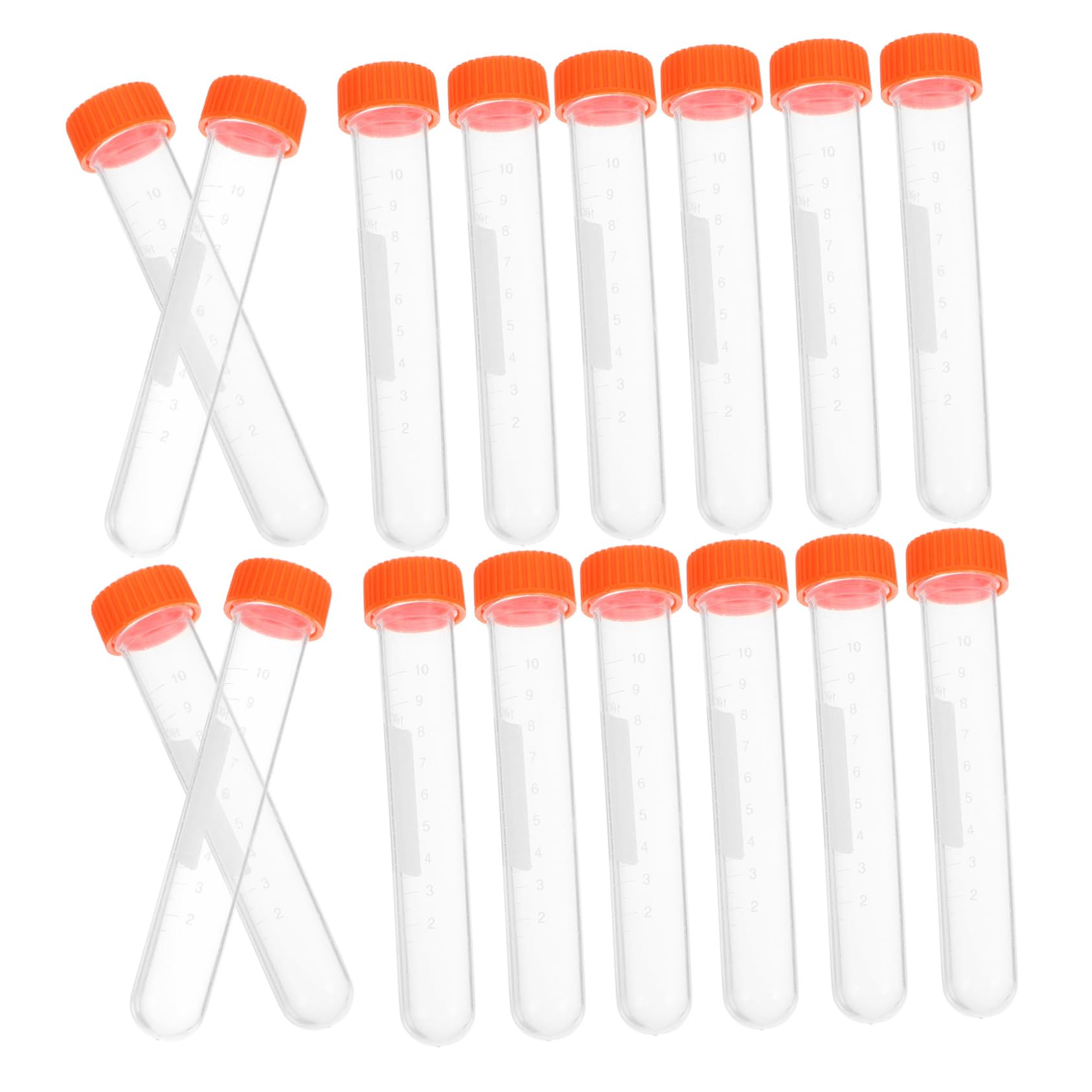 NAMOARLY Sturdy Plastic Test Tube Sealed Bottle 20pk Test Tube Corks for Lab Use