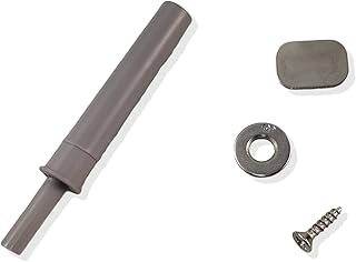 Grass Tipmatic (Push to Open) for hand-free wooden and aluminium frame doors, as well as for glass and mirror doors, including counterplates for screwing and gluing.