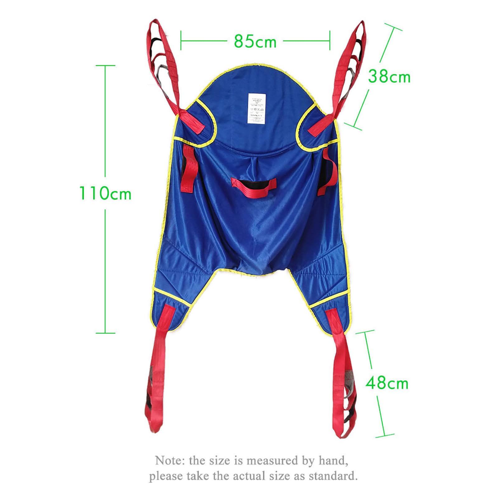 Almohadilla De Transferencia para Grúa De Pacientes, Cinturón De Cuerpo Completo, Capacidad De Carga De 90/150 Kg, Asa Ajustable Y Tejido Transpirable, Ideal para Hospitales, Residencias