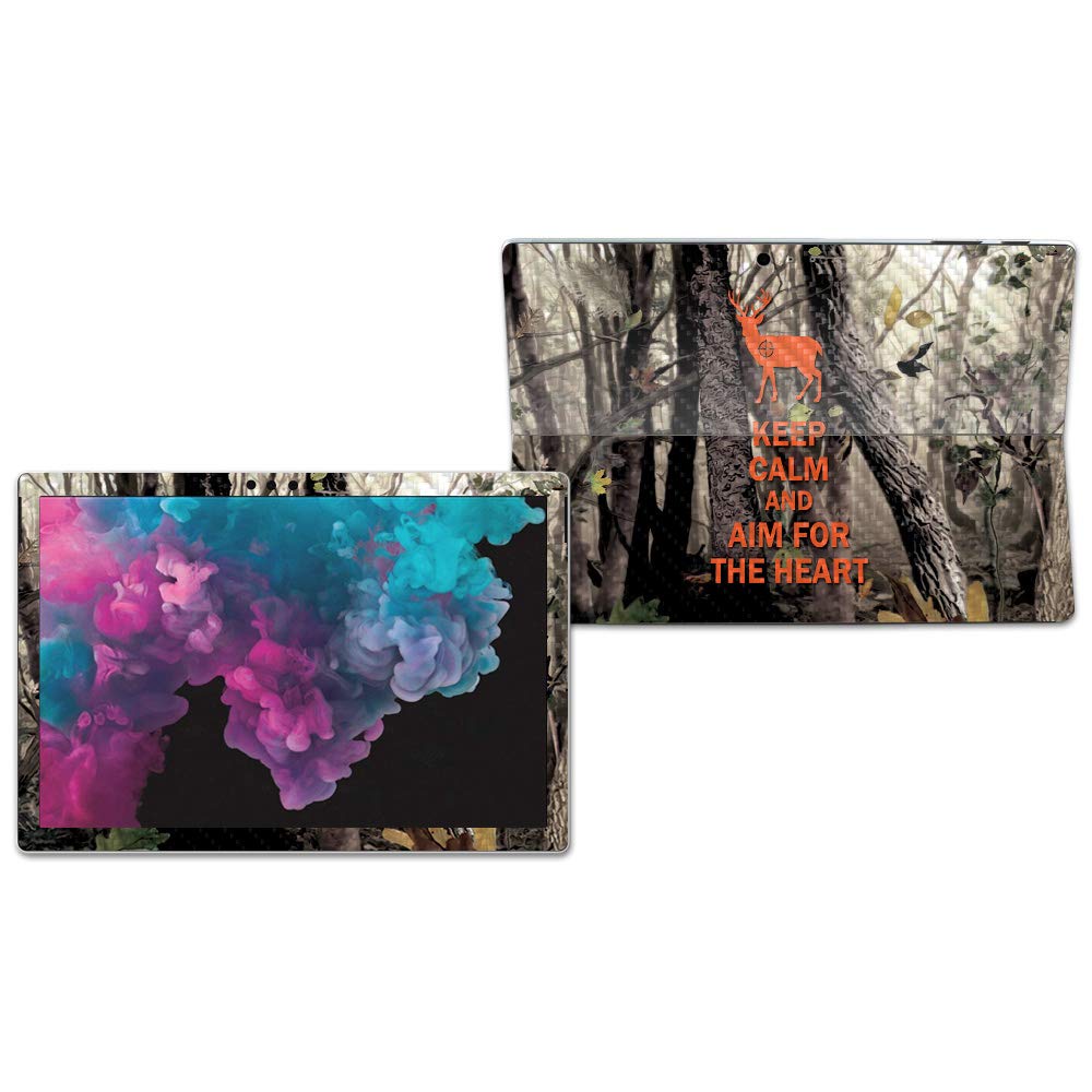 MIGHTY SKINS MightySkins Carbon Fiber Skin for Microsoft Surface Pro 6 - Deer Hunter | Protective, Durable Textured Carbon Fiber Finish | Easy to Apply, Remove, and Change Styles | Made in The USA