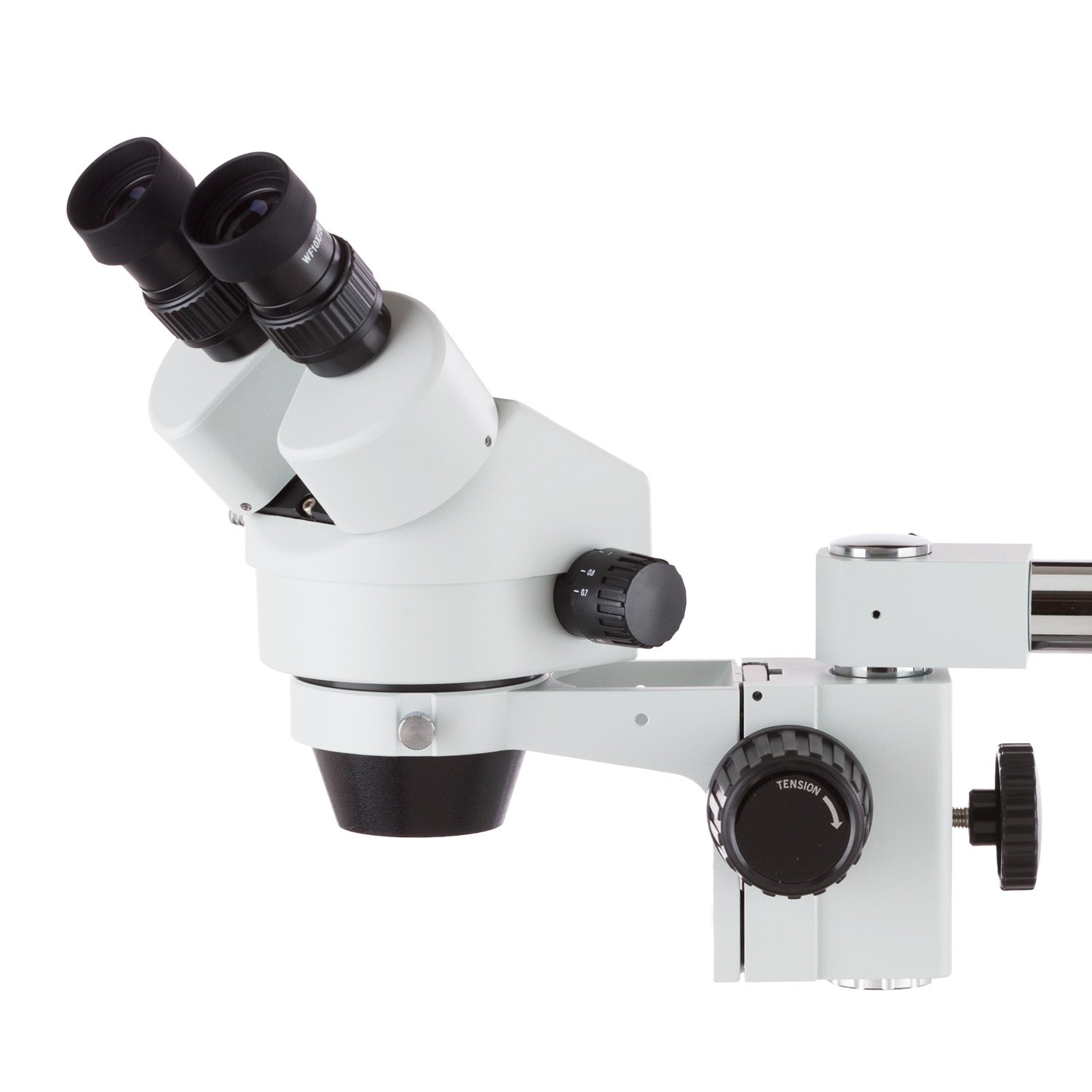 AmScope sm-3b-30ws 7 x -45 X estéreo prismáticos microscopio con LED iluminador y único cuello de cisne de fibra óptica