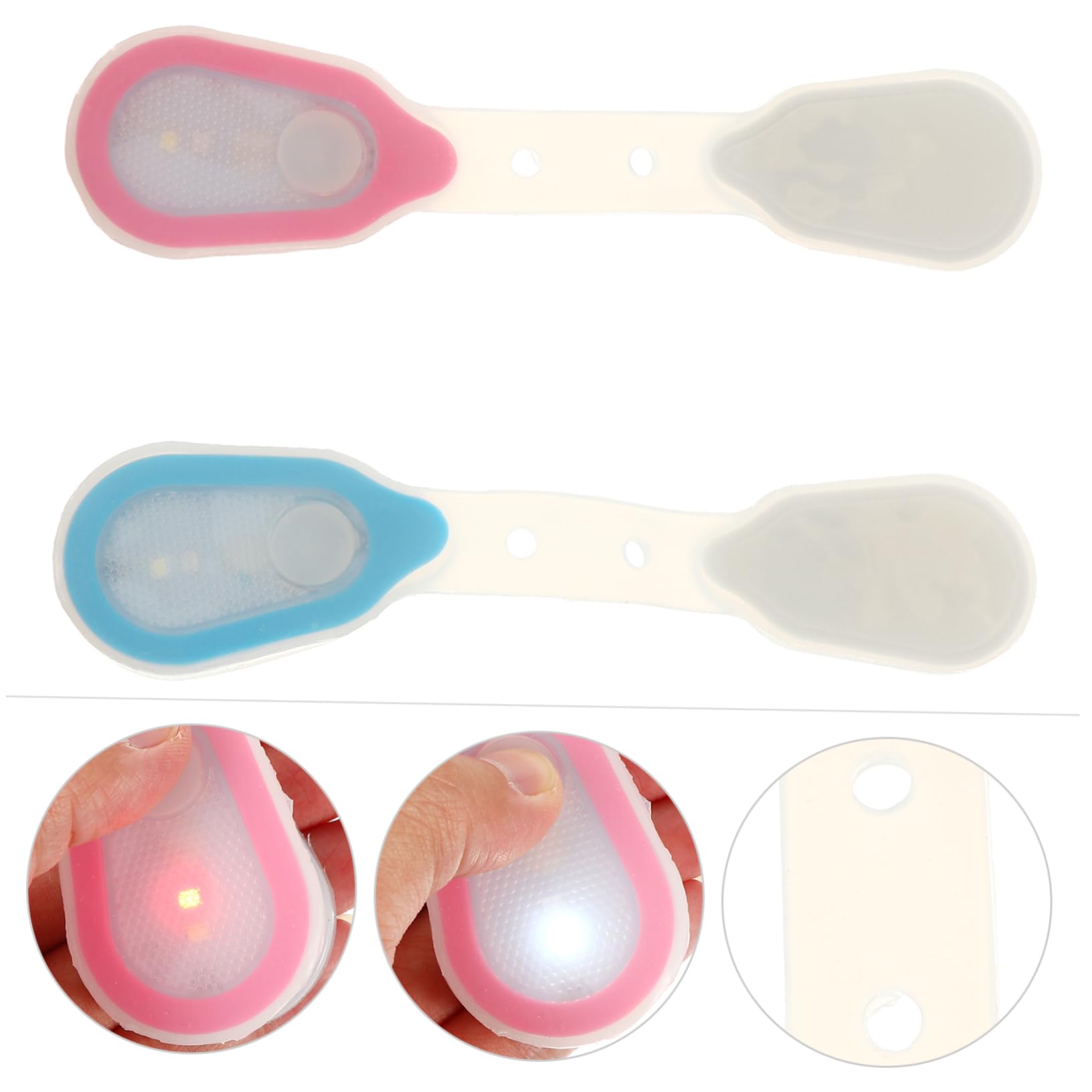 Kisangel Backpack Light Led Running Light Clip Safety Night Safety Waterproof Rechargeable