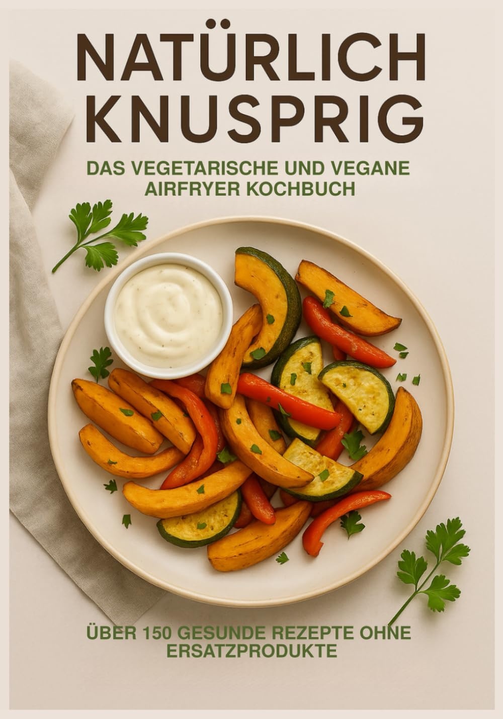 Natürlich Knusprig: Das vegetarische und vegane Airfryer Kochbuch: Über 150 gesunde Rezepte Ohne Ersatzprodukte