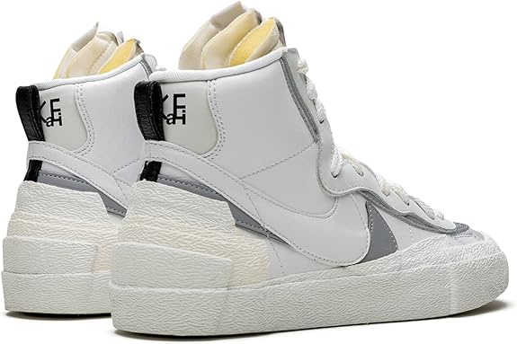 nike sacai blazer mid white grey