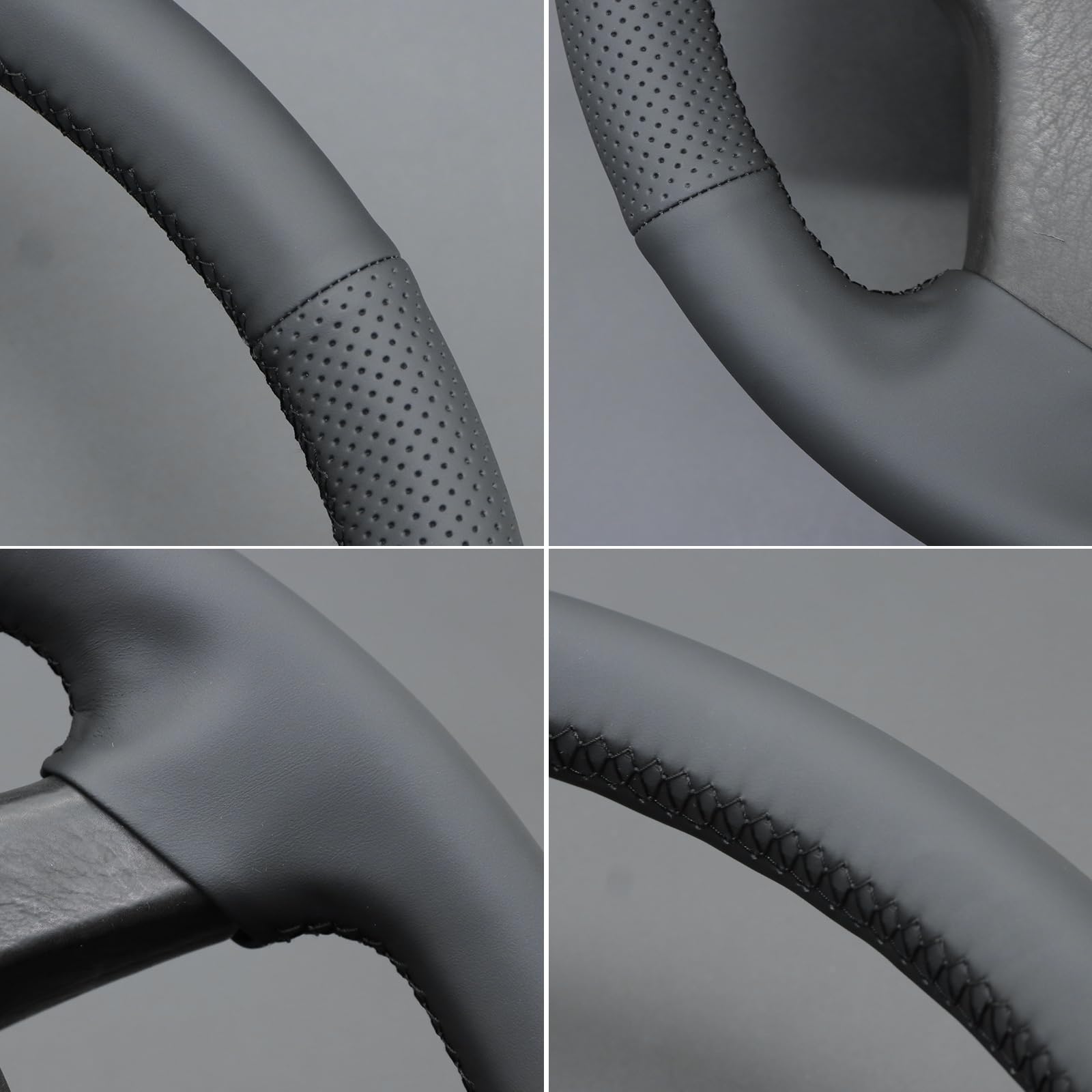 MEWANT Funda de Volante a Medida para Coser Volante con Costuras | volante con costuras / Volkswagen MK2 Golf II 2 GTI 1984-1999 / accesorios / volante MK2 Golf II 2 Transpirable Duradero
