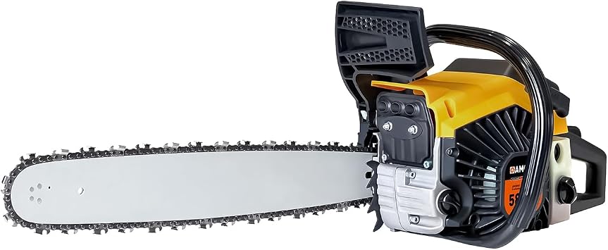 58cc Gas Chainsaw 20-Inch, Commercial Grade Chainsaw with Ergonomic Handle & Automatic Oiler, 2-Cycle Engine for Lumberjacks, Storm Cleanup, Ranch Use