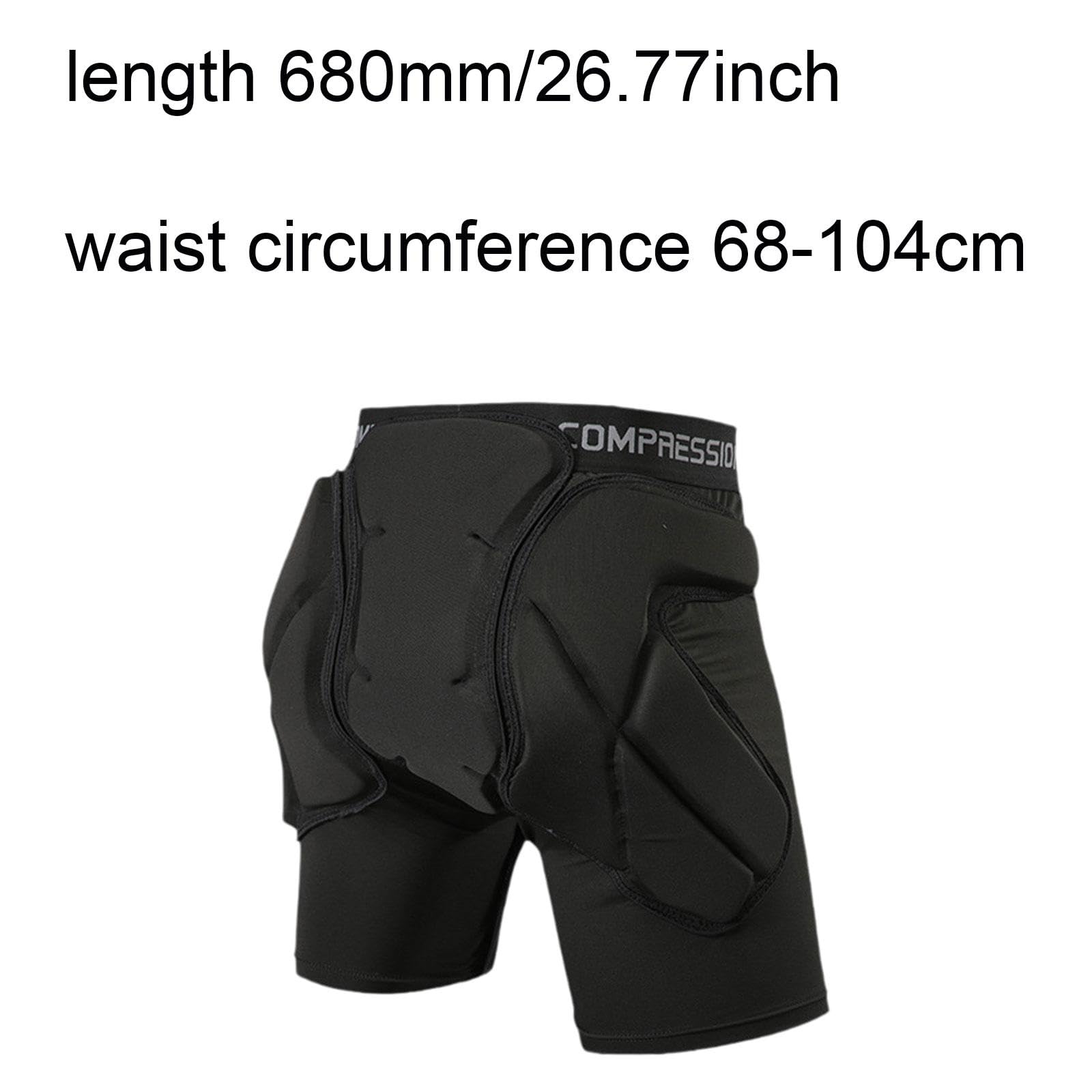 KESOTO Pantalones Cortos Acolchados de Protección para Cadera Y Coxis Ajuste Cómodo Y Ergonómico con Almohadilla 3D Antichoque Y Ligeros Adecuados para