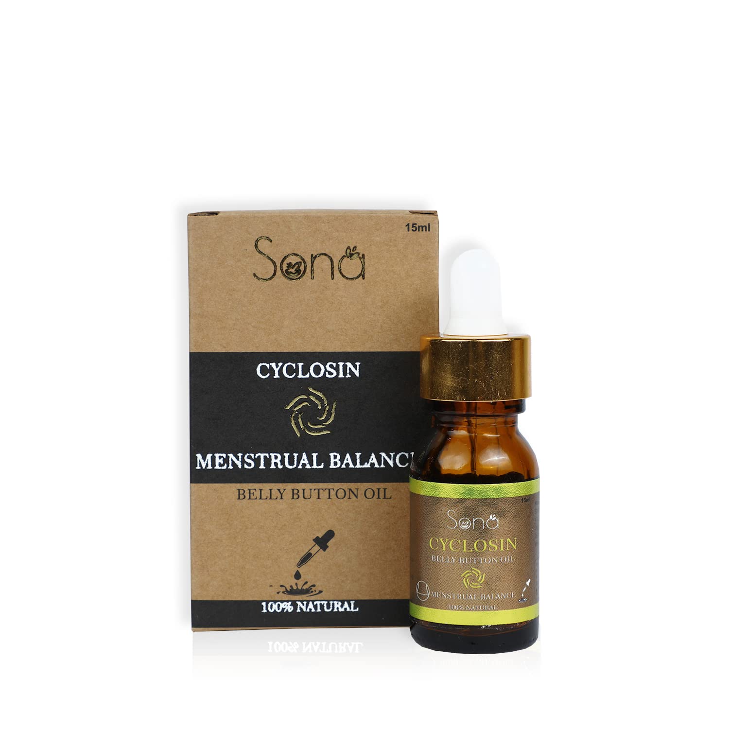 SONA HEALTHCARE Women’s Cyclosin Feminine Period Menstrual Pain Relief Belly Button Oils - 15ml (Pack of 1)