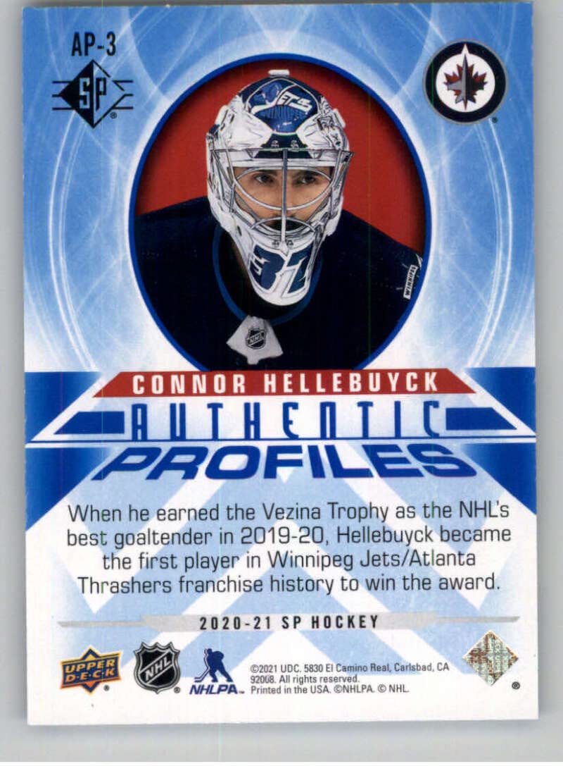 Amazon.com: 2020-21 Upper Deck SP Authentic Profiles Blue #AP-3
