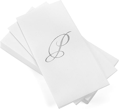 Miniatura 44 de AMERICAN HOMESTEAD - Toallas de mano desechables – Servilletas de invitados con monograma de lámina dorada – Toallas de papel de baño similares al