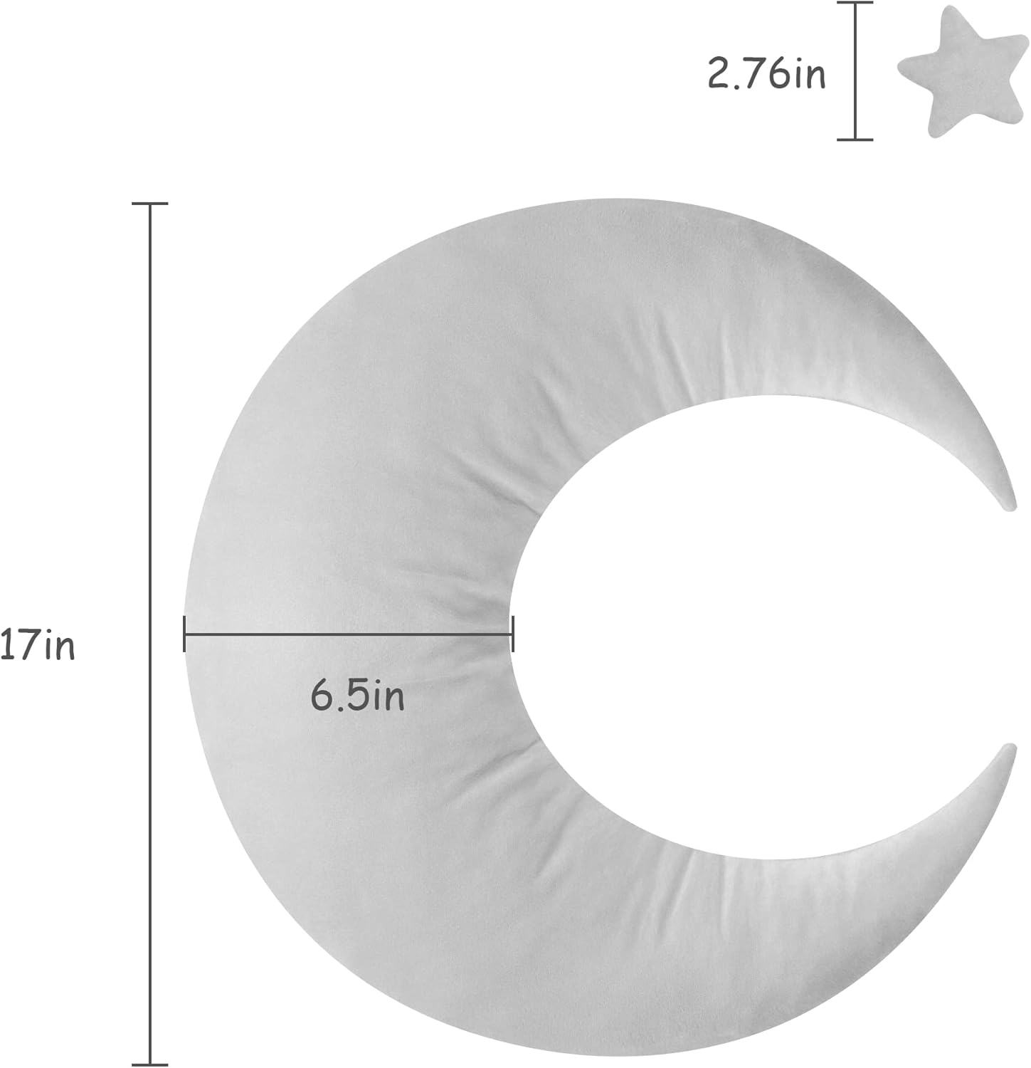 Newborn Photography Posing Pillow Crescent Moon Pillow Star Pillows Posing Beans Moon Pillow Stars Set Infant Boy Girl Baby Picture Prop(Gray) : Baby