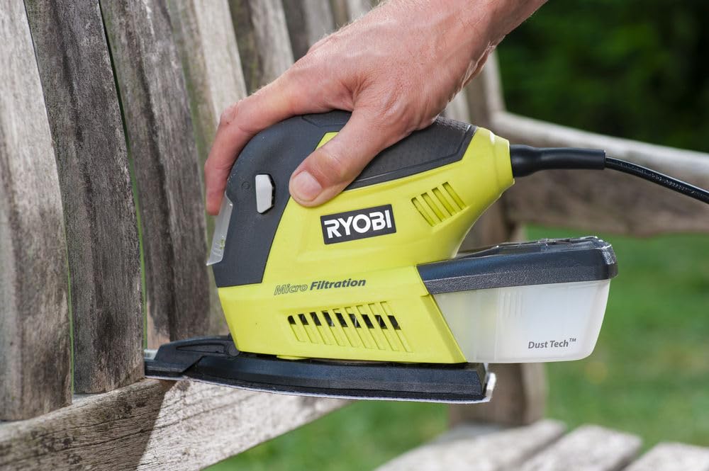 Ryobi Levigatrice Multifunzione a Filo 180W, Platorelli Intercambiabili Delta e Orbitale, 12.000 oscill./min, con 30 Accessori, RMS180-SA30