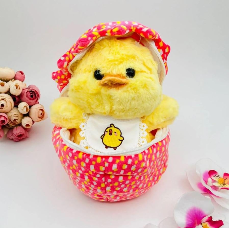 Image of Storescent Soft Chicken Doll Plush Toy with Openable Egg Cover | Stuffed Animal Plushie | Hugging Gift for Kids & Cute Plush Companion -Random Color Chicken Doll 35cm