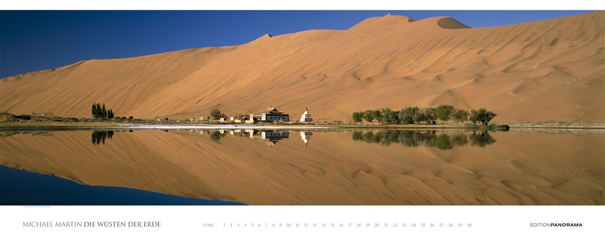 Die Wüsten der Erde - Magnum Kalender immerwährend: Mit englischem, immerwährendem Kalendarium. Text dtsch.-engl.