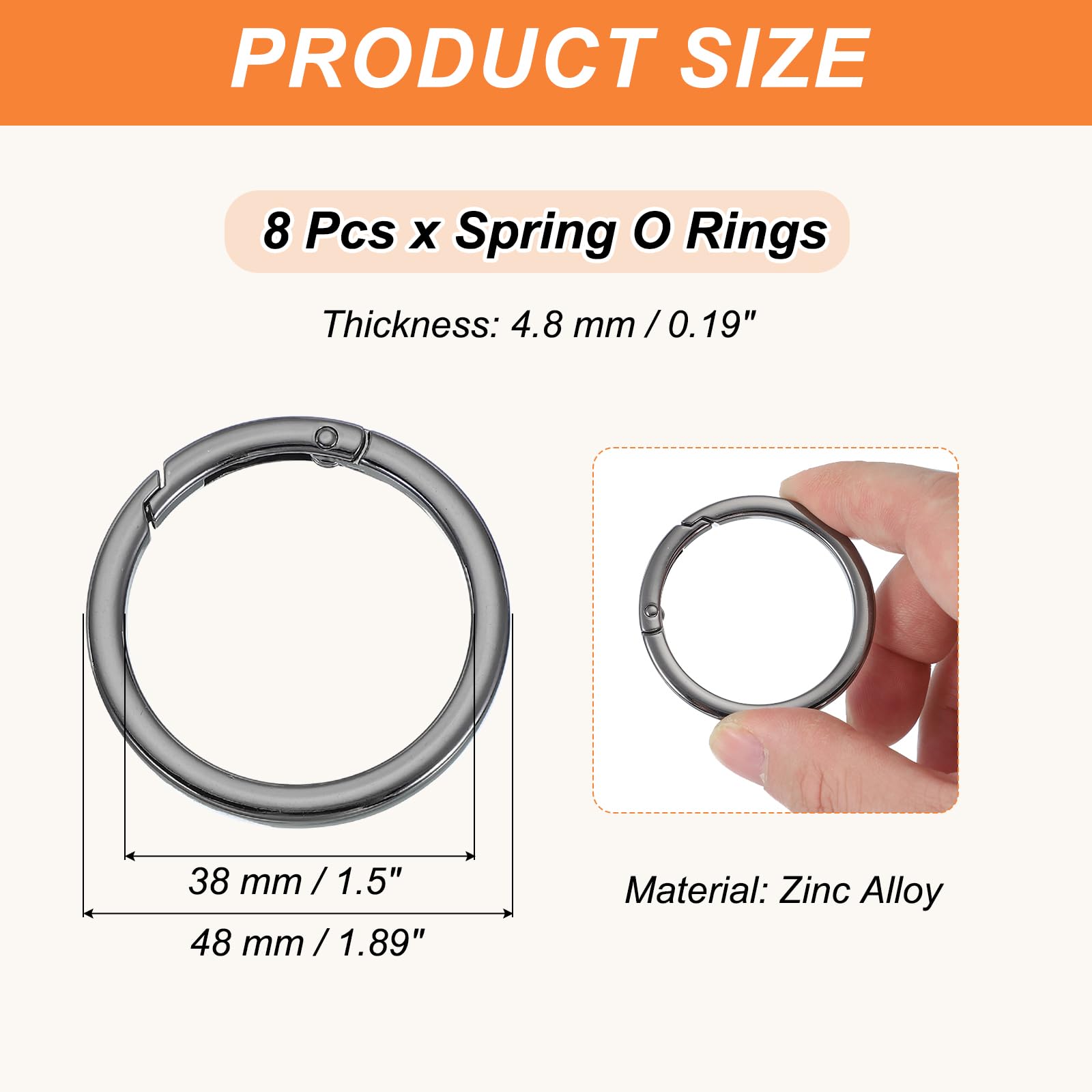 PATIKIL Spring O Rings - Image 2