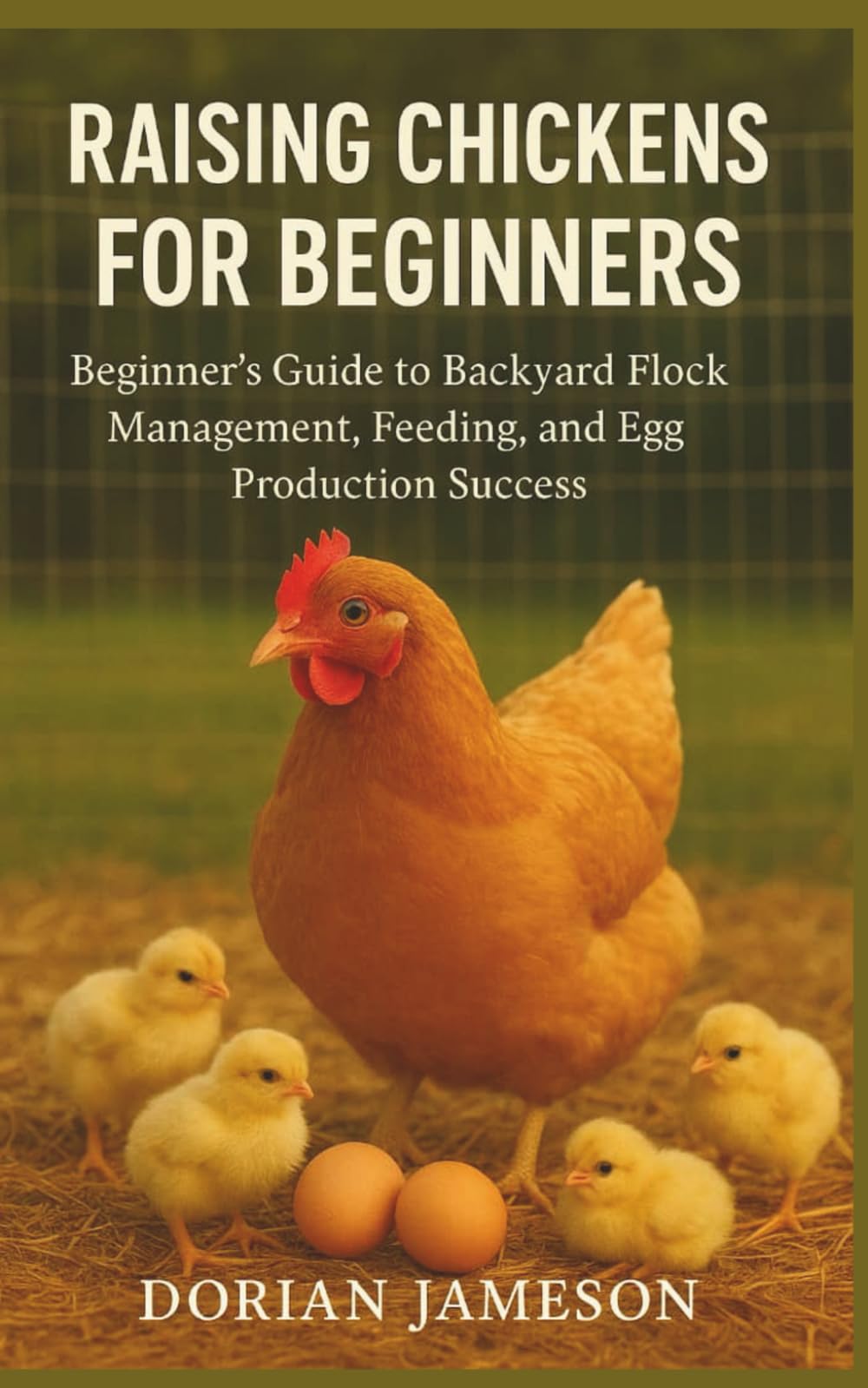 RAISING CHICKENS FOR BEGINNERS: Beginner's Guide to Backyard Flock Management, Feeding, and Egg Production Success