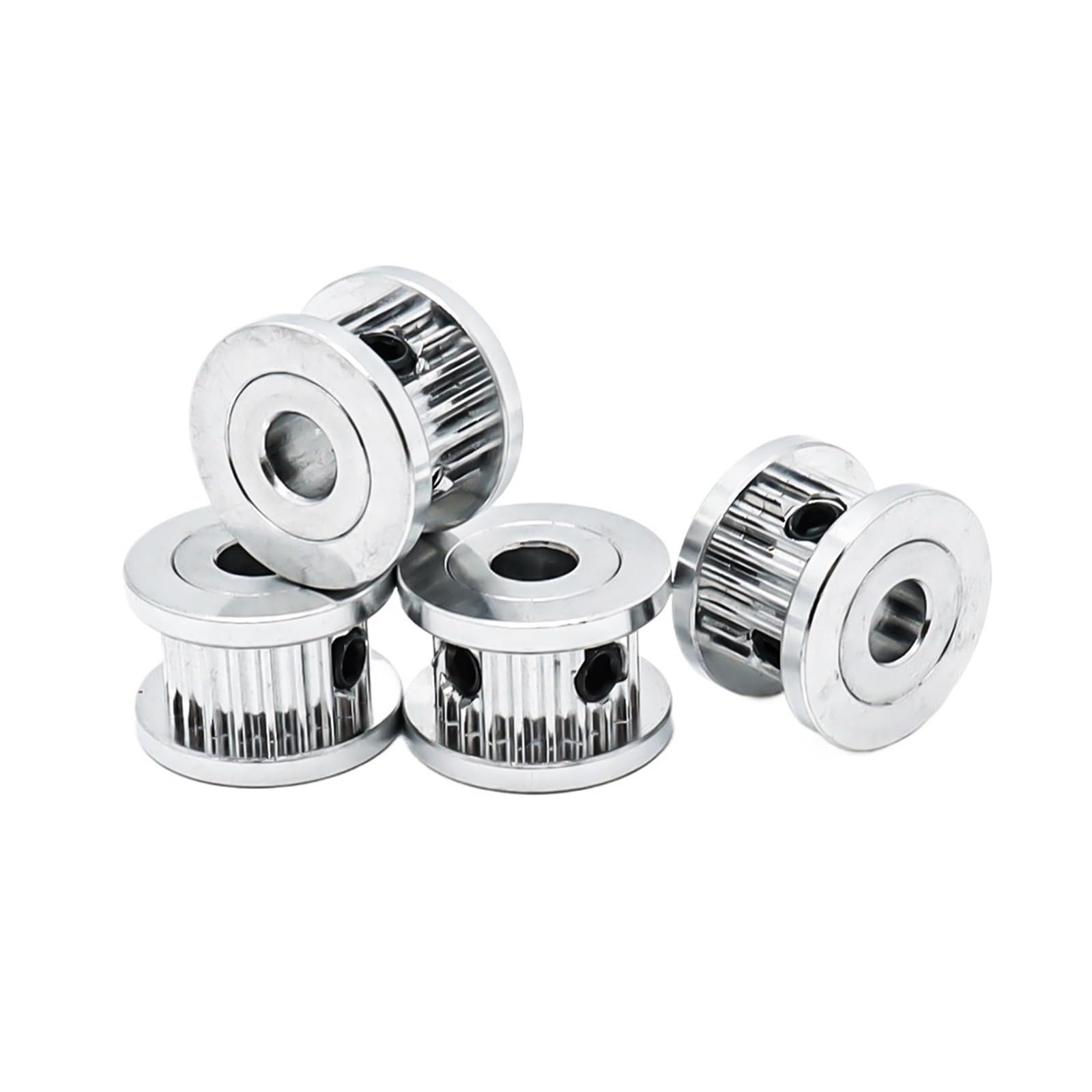 Poulie à courroie dentée en aluminium, Poulie de distribution HTD 3M, 20 dents, alésage 4-12mm, largeur 6-20mm, paquet 1/5/10 pièces(10PCS-10MM-01,5mm)