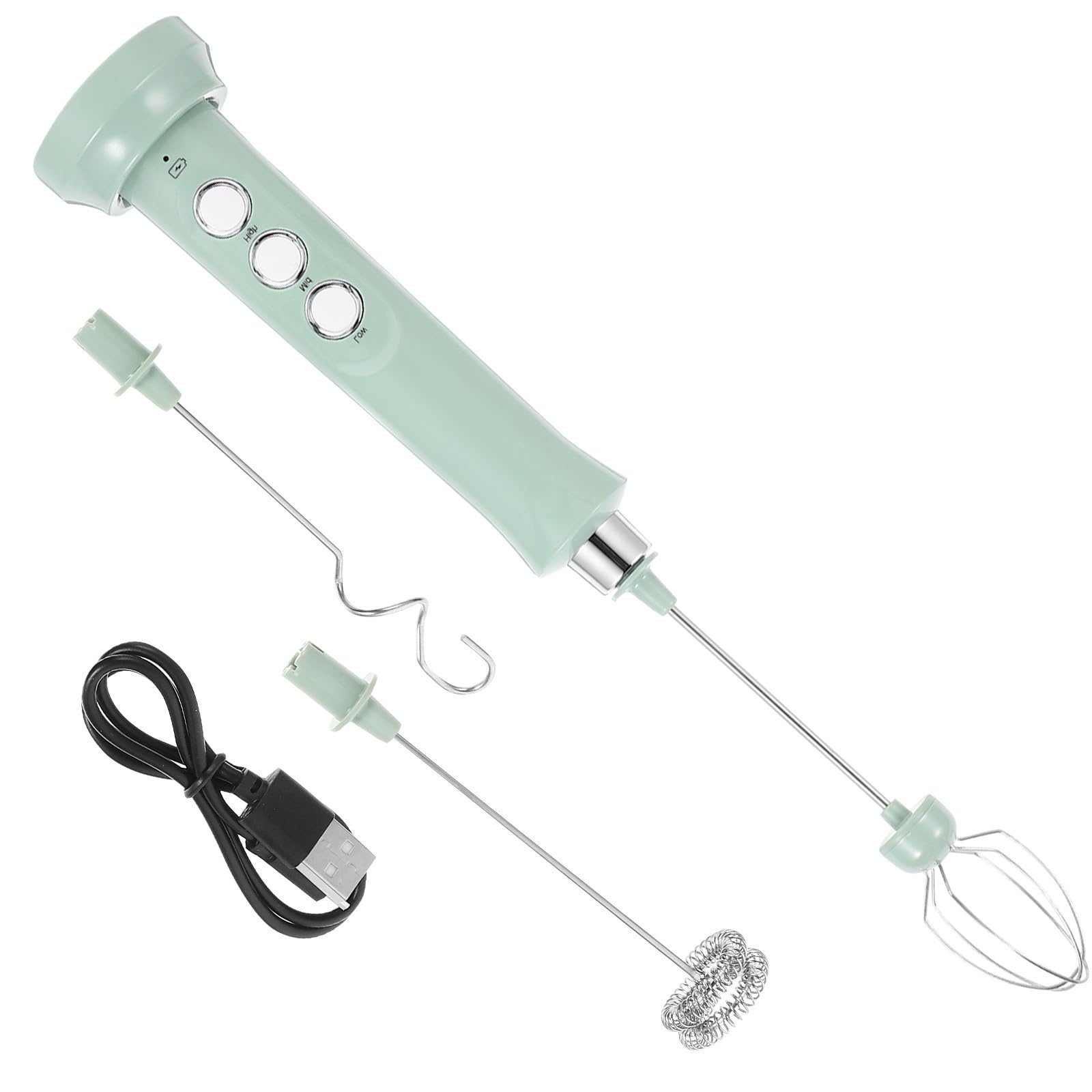 Montalatte Elettrico Ricaricabile Mini Verde 1200mah