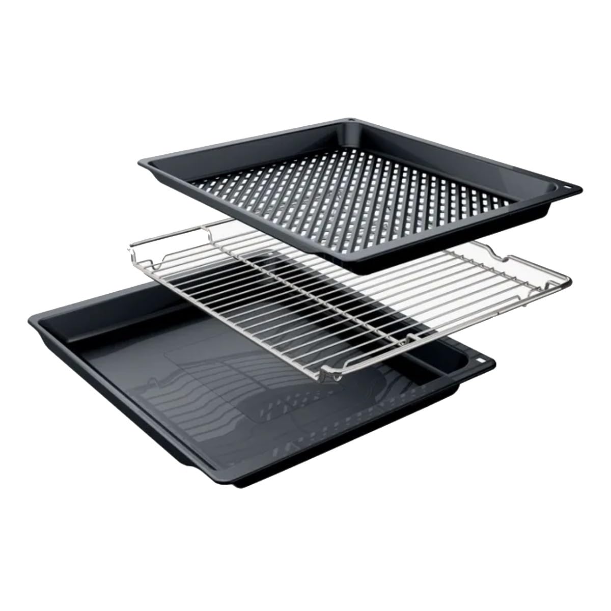 Bosch - Forno, Serie 6, Funzione AirFry, Ricette Pre-programmate, Nero, HBG536EB4