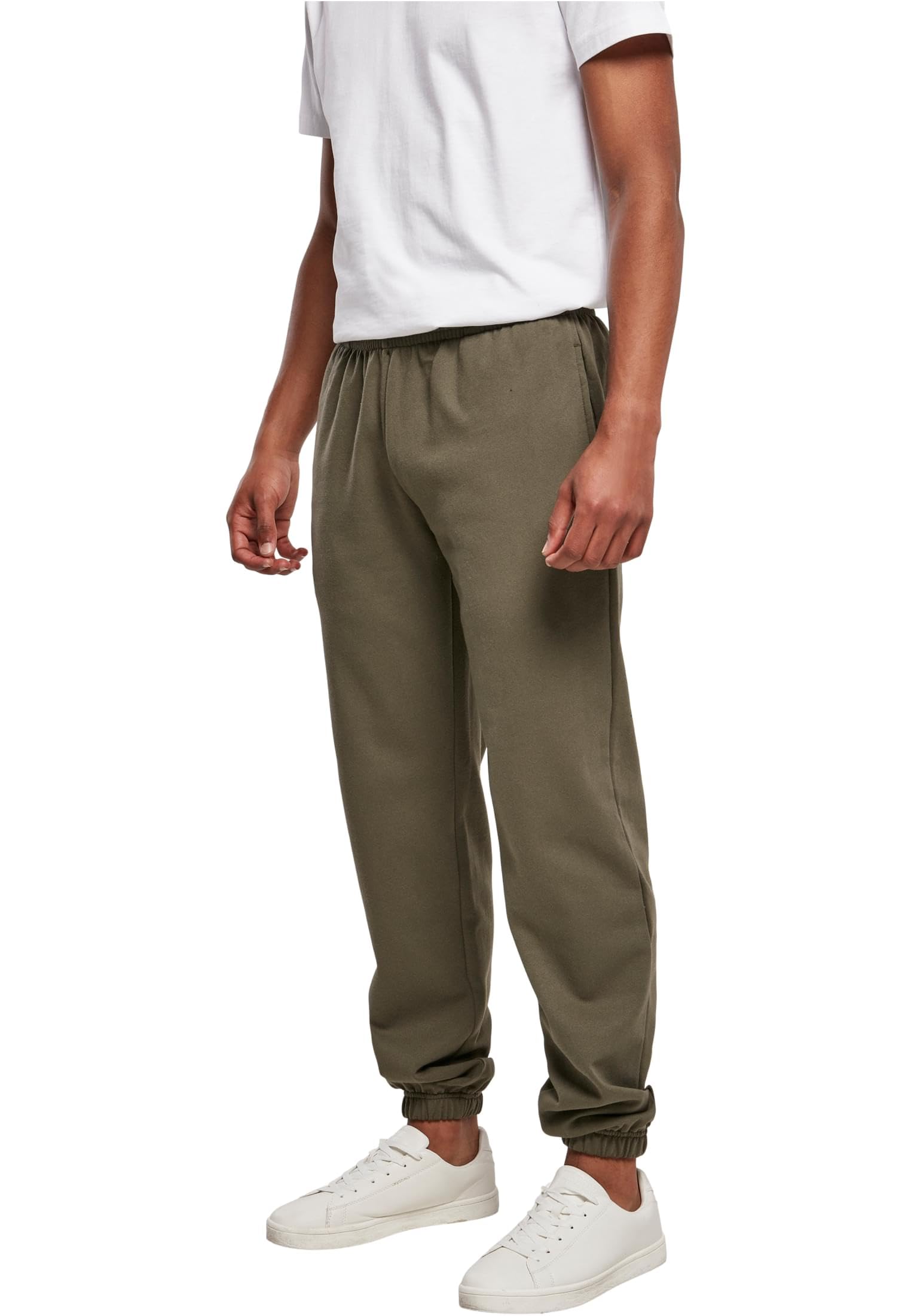 Build Your Brand Men's Jogging Bottoms, Basic Sweatpants, Sports Trousers for Men, Sizes XS - 7XL, Olive, XXL