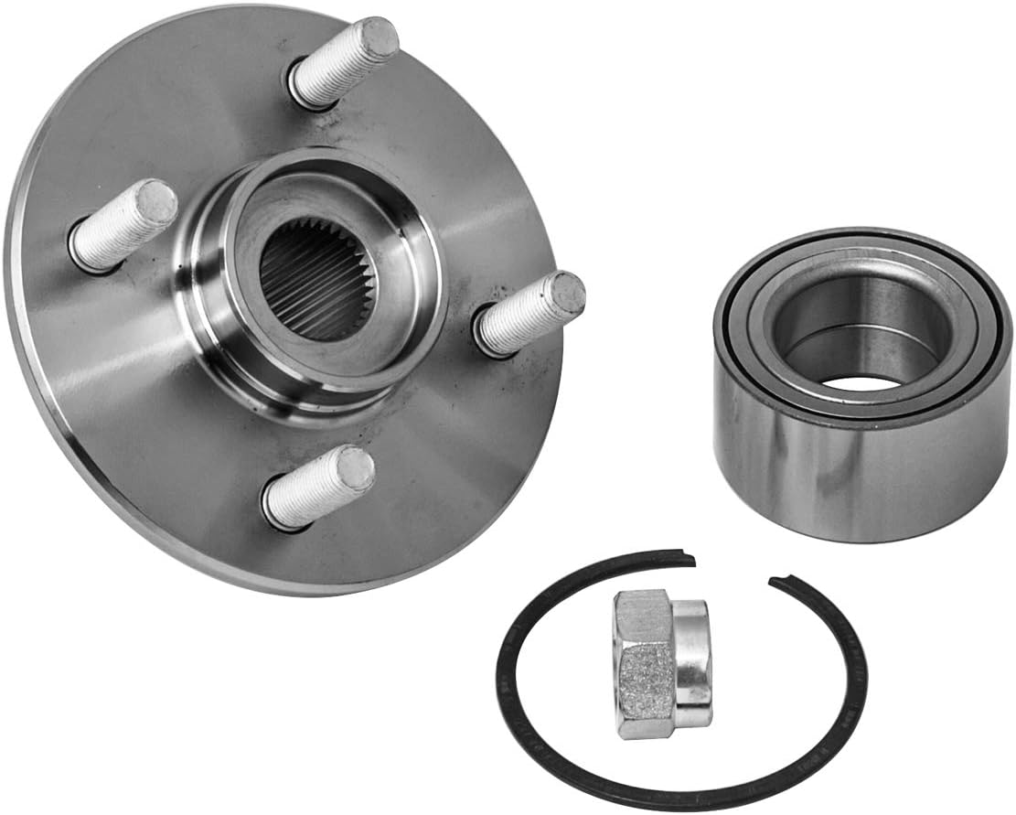 Front Wheel Hub and Bearing Assembly Left or Right Compatible Saturn SC1 SC2 SL SL1 SL2 SW1 SW2 AUQDD 518514 x2 (Pair) [ 4 Lug Hub Repair Kit ]
