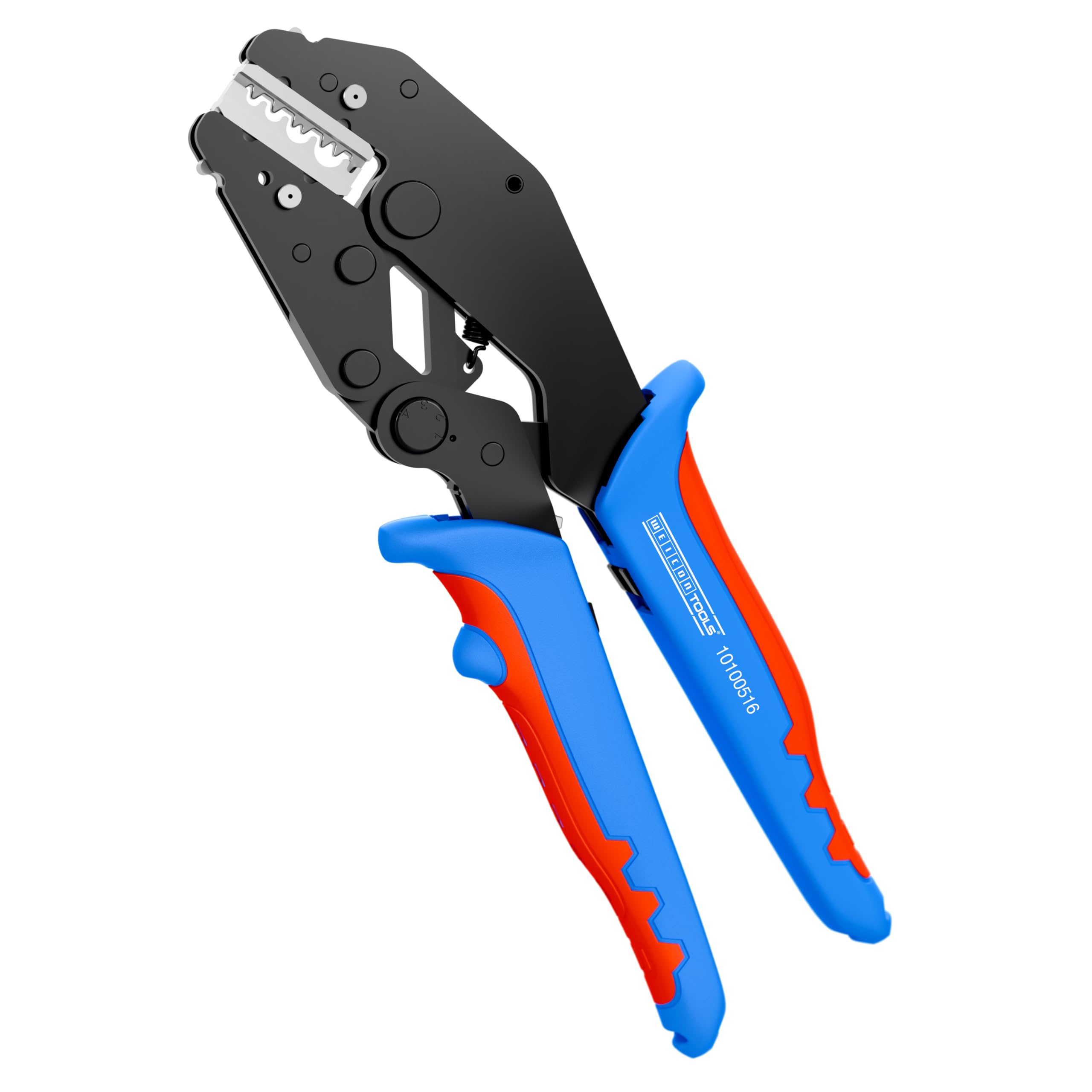 WEICON TOOLS ERGO Crimping Pliers, Ergonomic Crimping Pliers with Interchangeable Magazine, Bit Pliers
