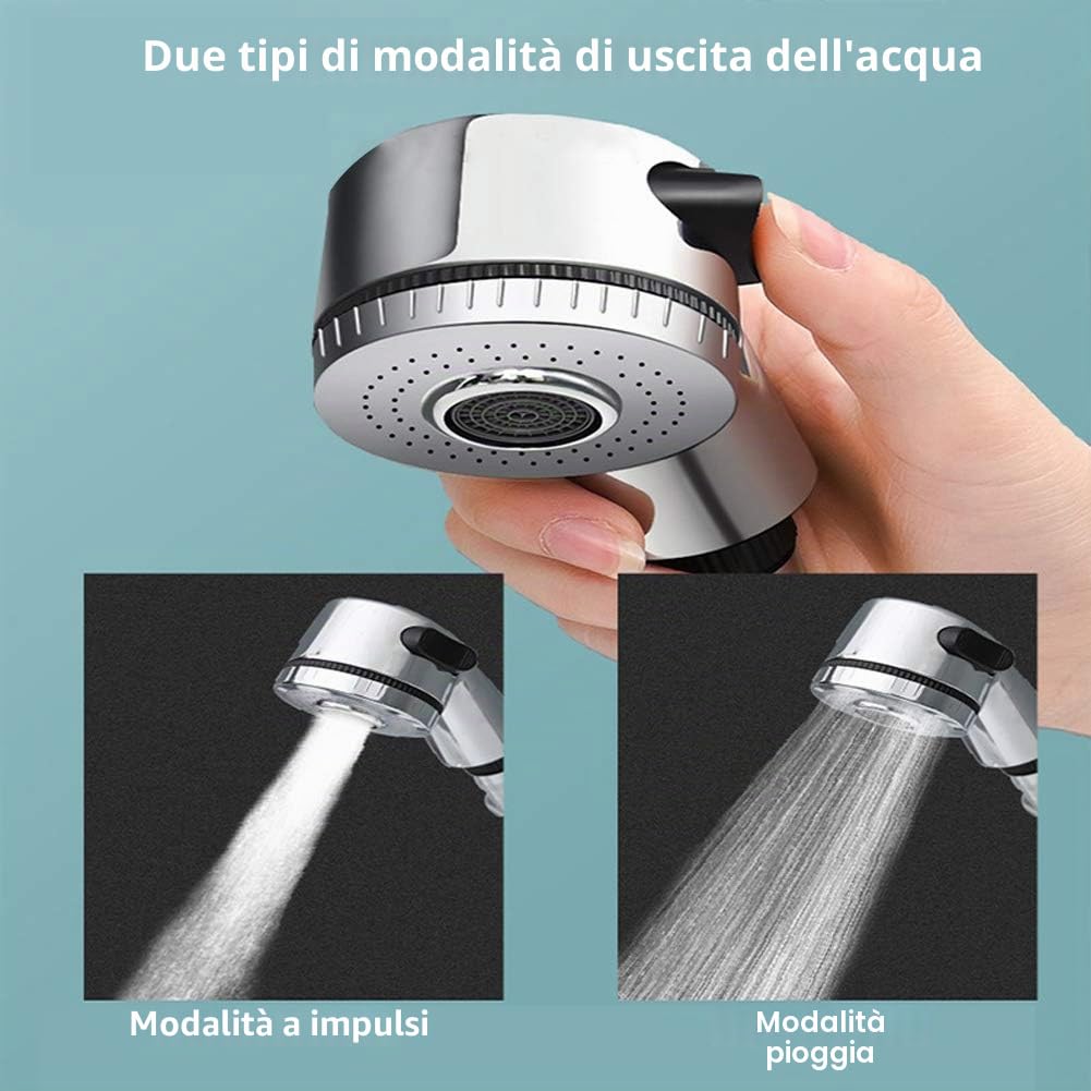 Doccetta Per Lavandino Bagno Set, Doccino per Bidet Bagno con Tubo Doccino Per Lavandino Universale per Cucina Igiene Personale Lavaggio dei Capelli (6)