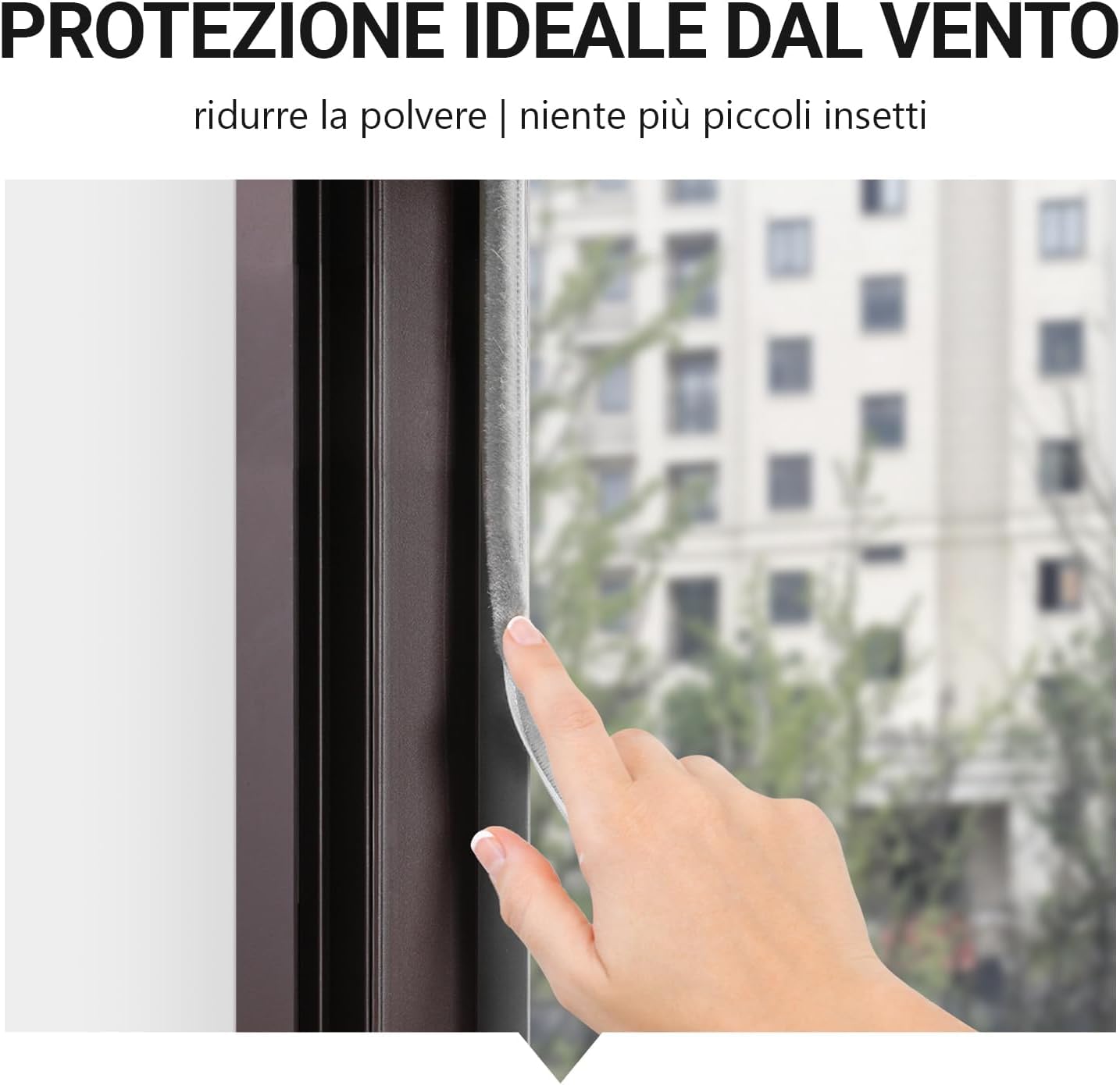 GUARNIZIONE FINESTRA ADESIVA 20M, Guarnizioni Finestre Legno Porta