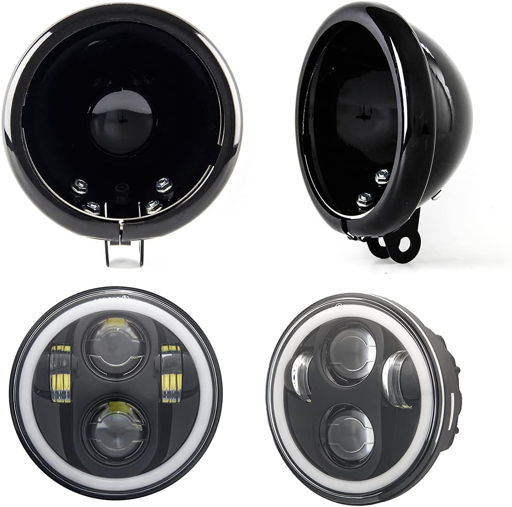 🔥 Cashback up to 70% 5 3/4 Motorcycle headlamps 5.75 inch LED Headlight full Halo Ring with housing bucket for Harley Davidson Motorcycle Honda Shadow Kawasaki Vulcan Suzuki 🛒 Crazy Deals 5 3/4 Motorcycle headlamps 5.75 inch LED Headlight full Halo Ring with housing bucket for Harley Davidson Motorcycle Honda Shadow Kawasaki Vulcan Suzuki