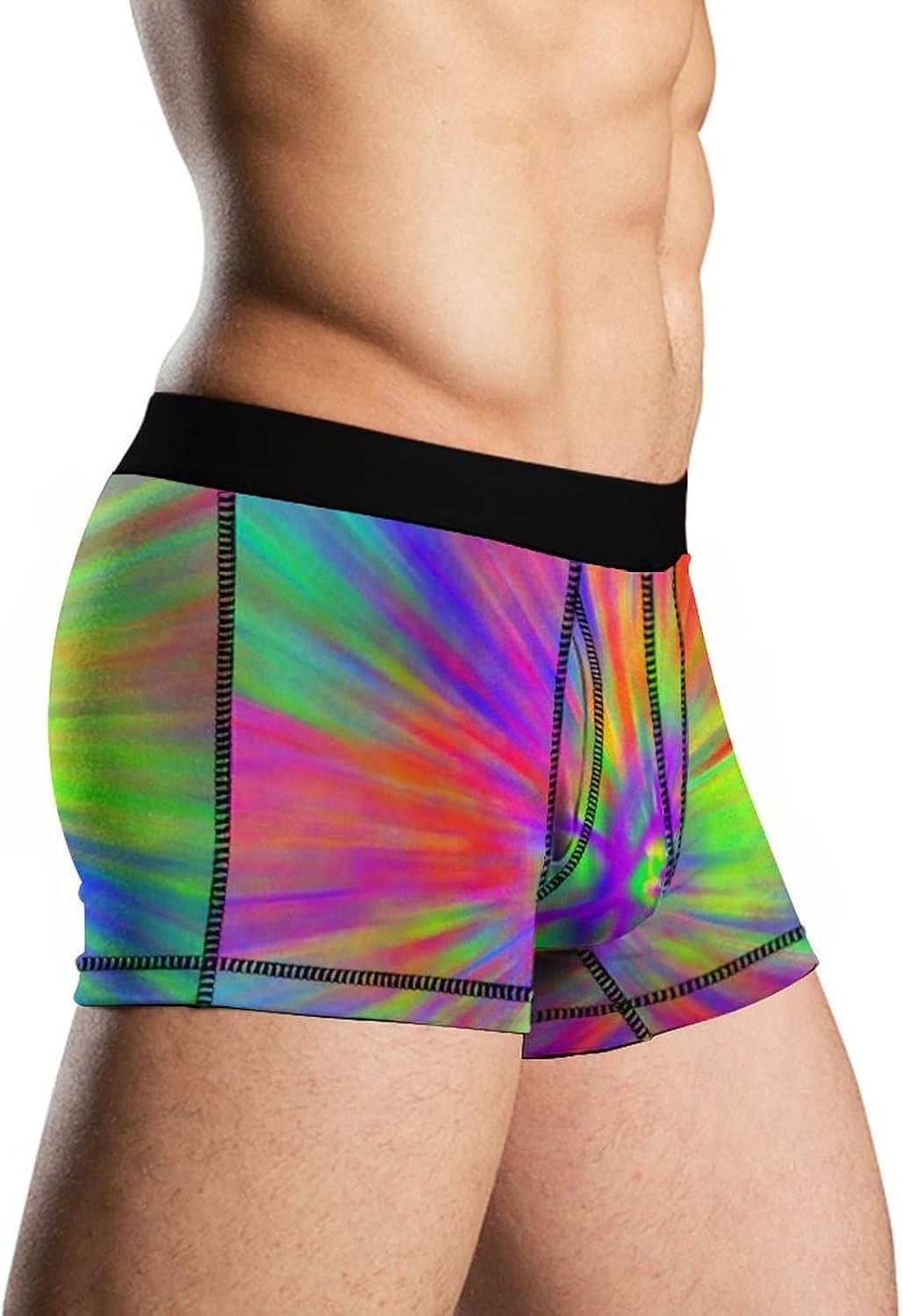 Tye Dye Patterns Men's Boxer Briefs Novelty Underwear Trunks Short Underpants