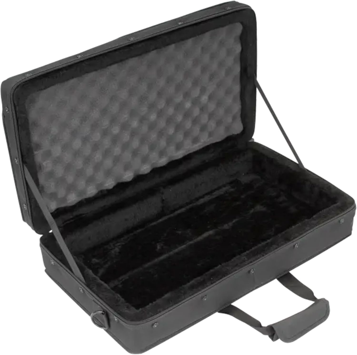 SKB 21”x11” Foot Controller Soft Case Padded Bag, Rigid Foam Frame, Shoulder Strap and Double Zippers for DJ Controllers & Small MIDI Keyboards, Black